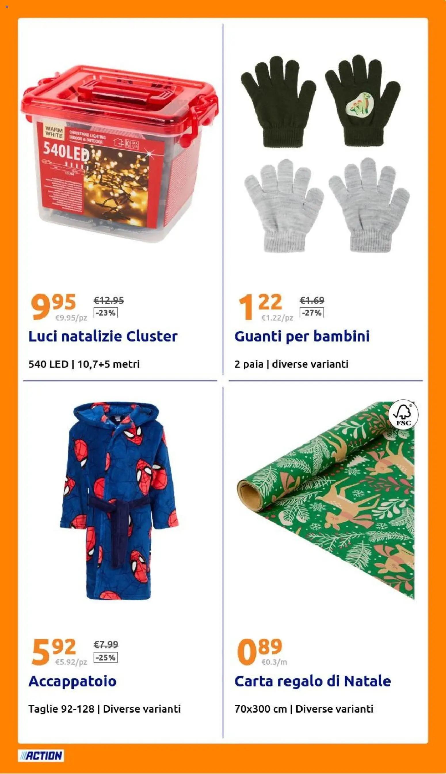 Volantino Action del 17.12.2025 | Pagina: 21 | Prodotti: Accappatoio, Guanti