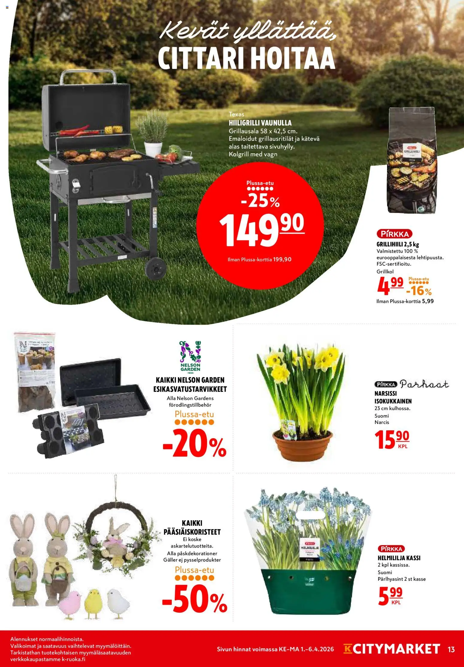 K-Citymarket tarjoukset – voimassa 01.04.2026 alkaen | Sivu: 13
