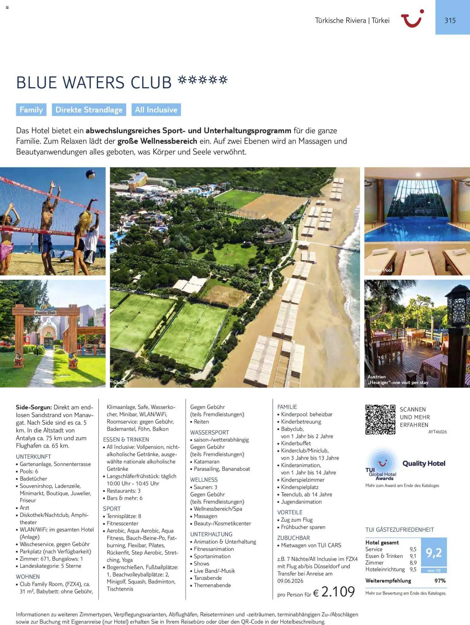 Aida  Südeuropa & Nordafrika 2026/27 – gültig ab 01.01.2026 | Seite: 315 | Produkte: Babybett, Uhr