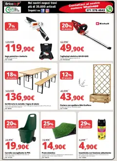 Volantino Brico io del 09.09.2025 | Pagina: 8 | Prodotti: Set birreria, Carrello, Tagliasiepi, Tavolo