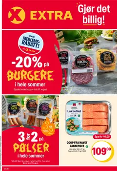 Forhåndsvisning av Coop Extra kundeavis gyldig fra 21.07.2025