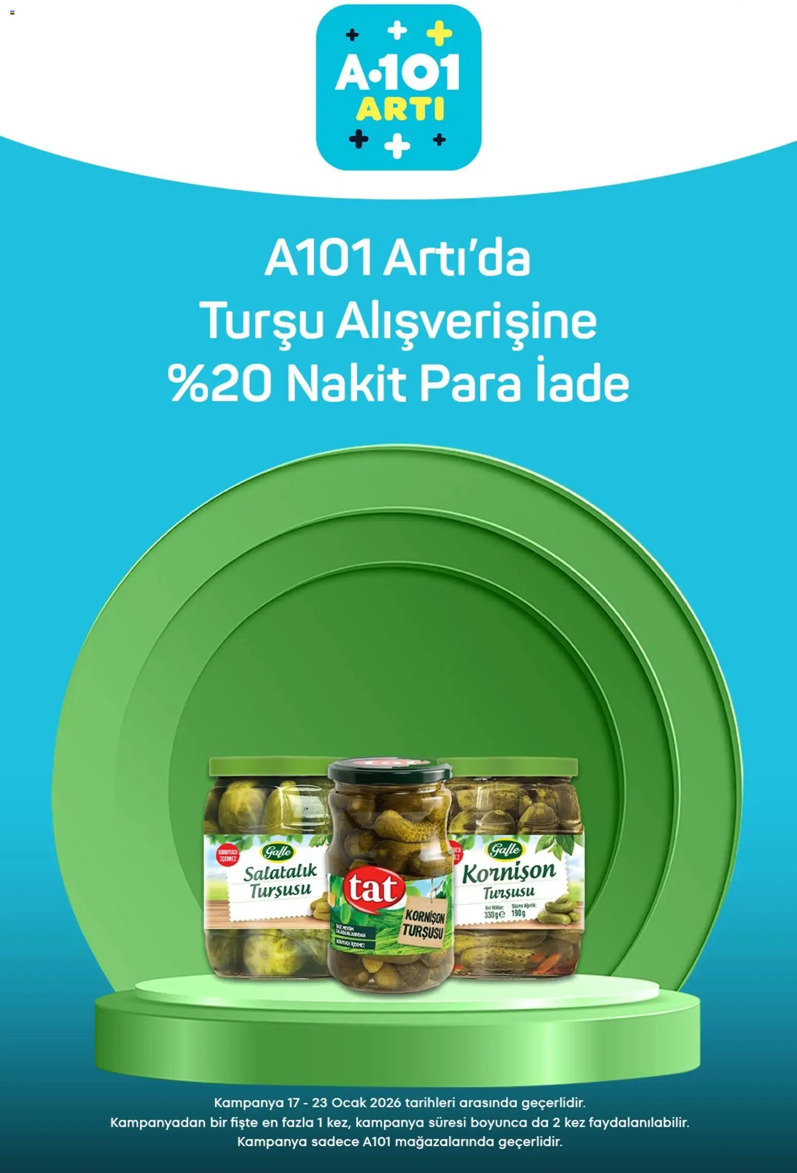 A101 Arti - 17.01.2026 tarihinden itibaren geçerlidir | Sayfa: 4 | Ürünler: Salatalık, Ocak