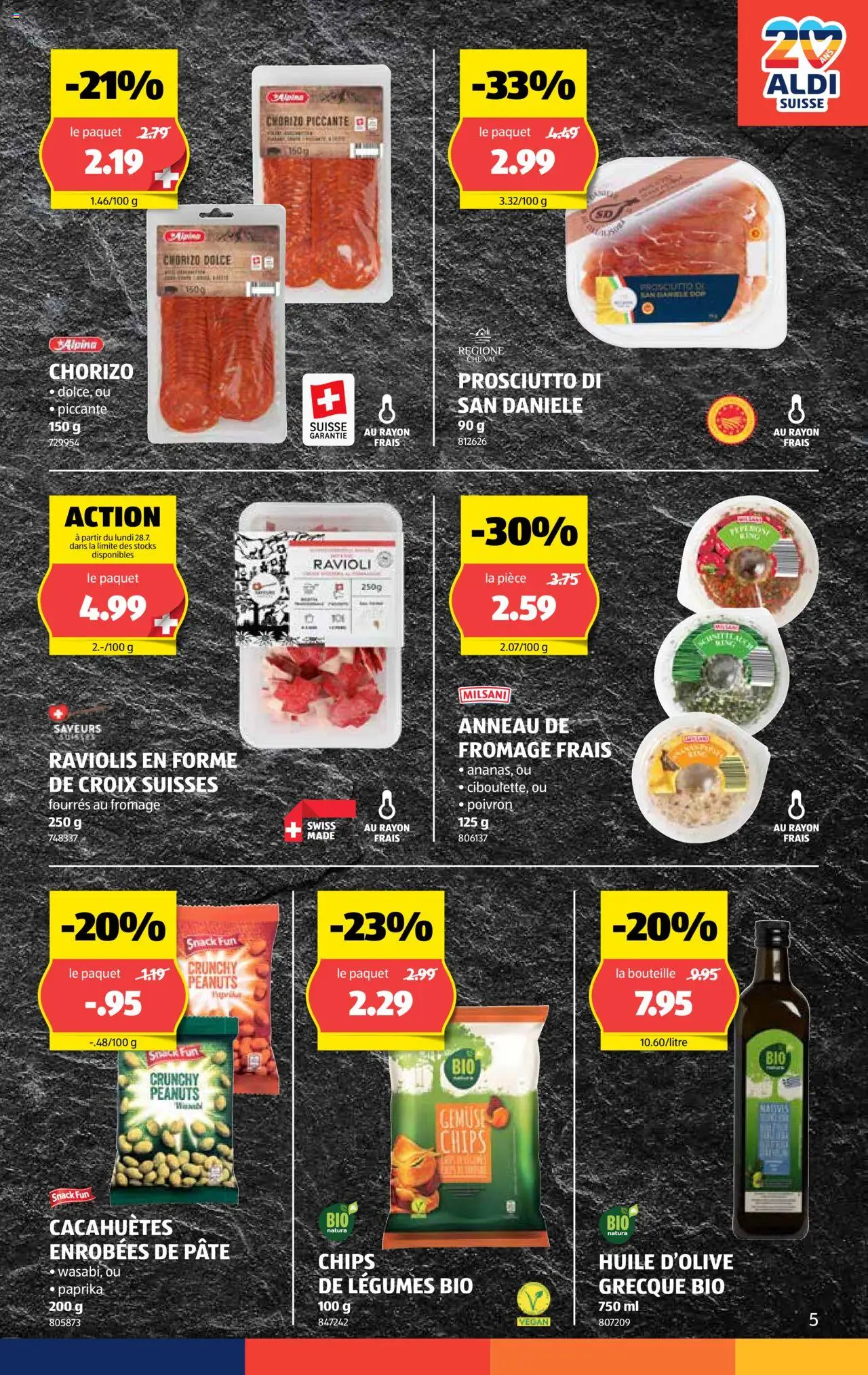 Aldi Prospectus ab 24.07.2025 | Seite: 6 | Produkte: Gemüse, Chips
