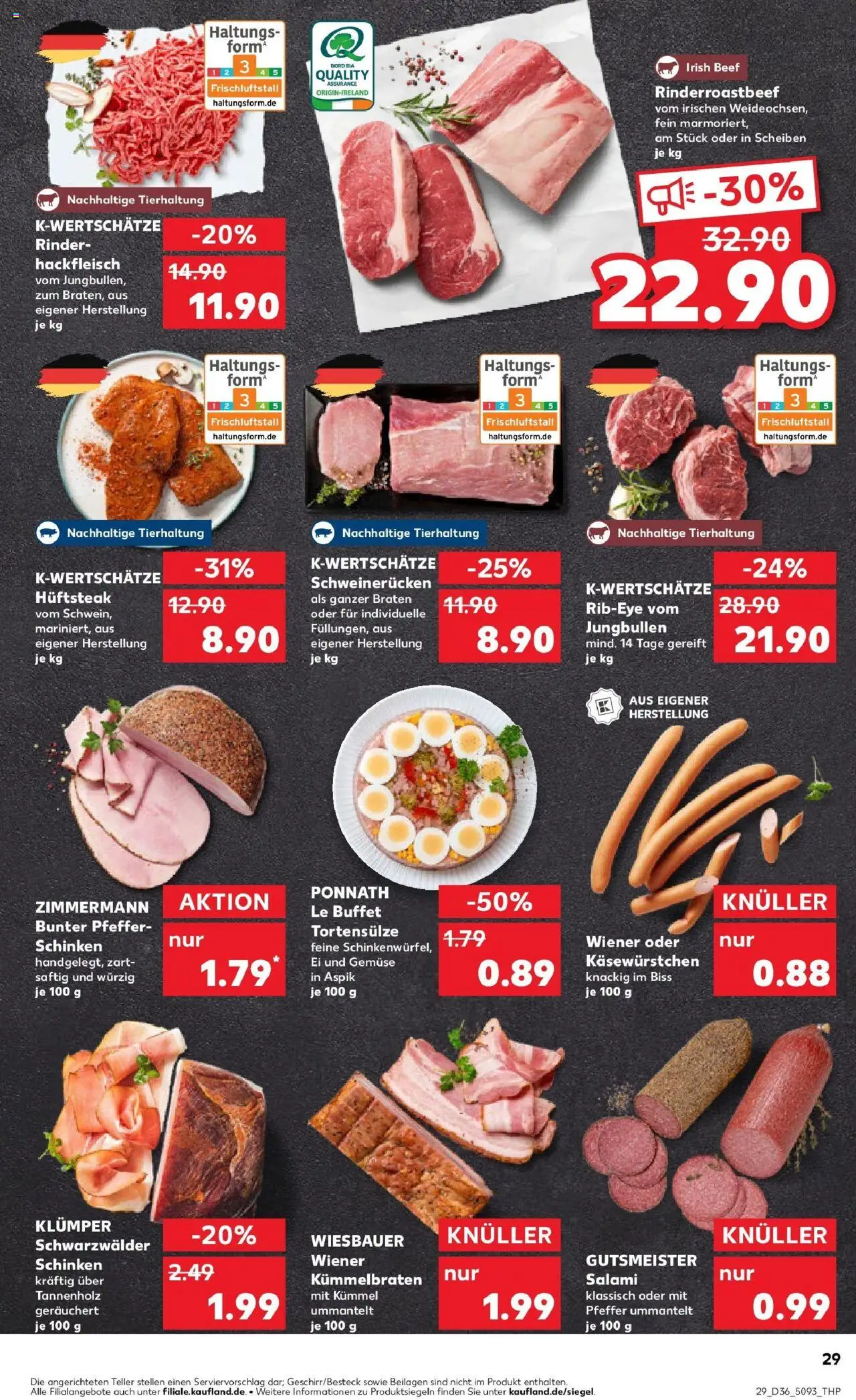 Kaufland prospekt Wiesbaden	 – gültig ab 07.09.2025 | Seite: 29 | Produkte: Gemüse, Pfeffer, Schweinerucken, Schinken