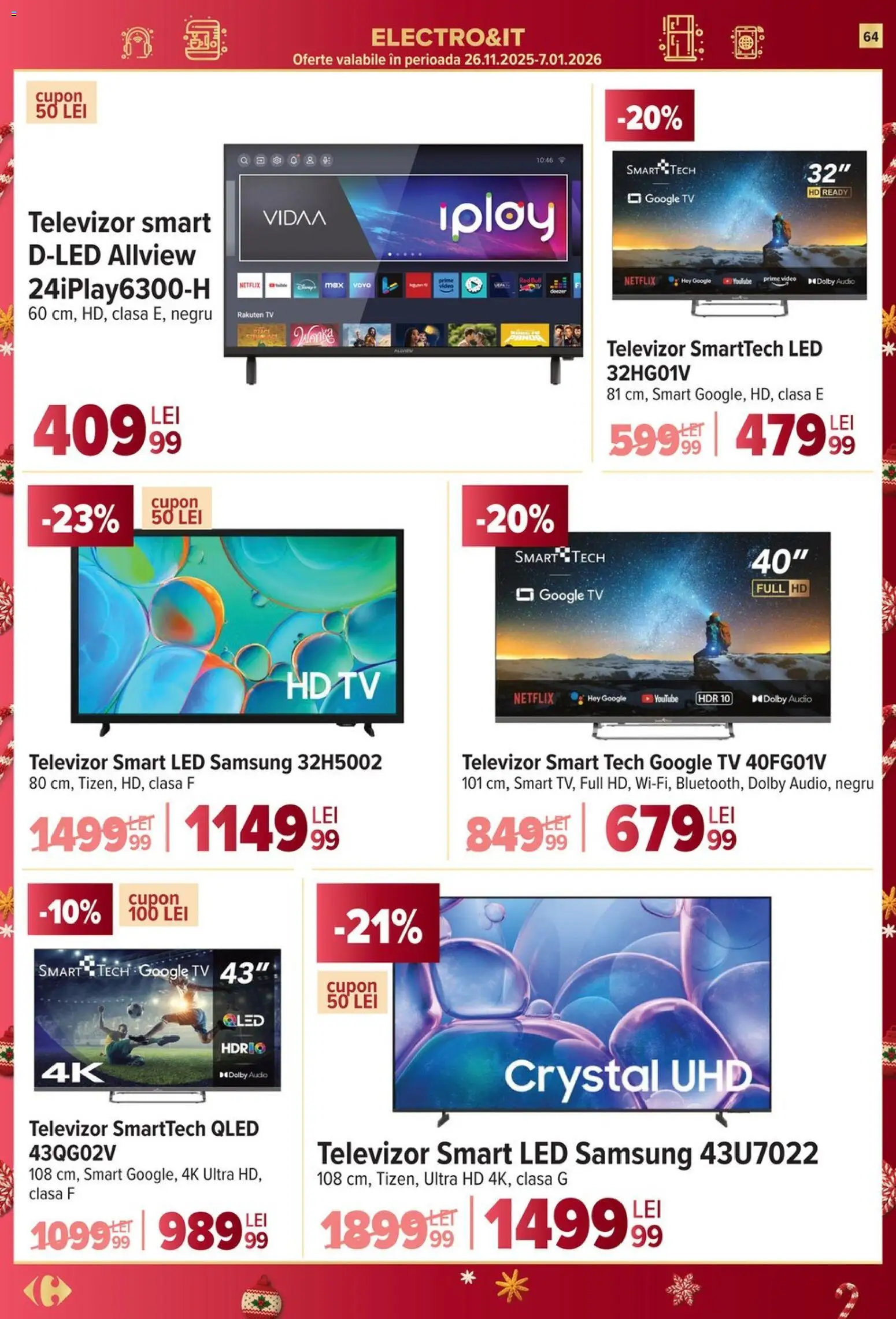 Noul catalog Carrefour – valabil de la 10.12.2025 | Pagină: 64 | Produse: Video, Audio, Babak, Köpek Sabunu