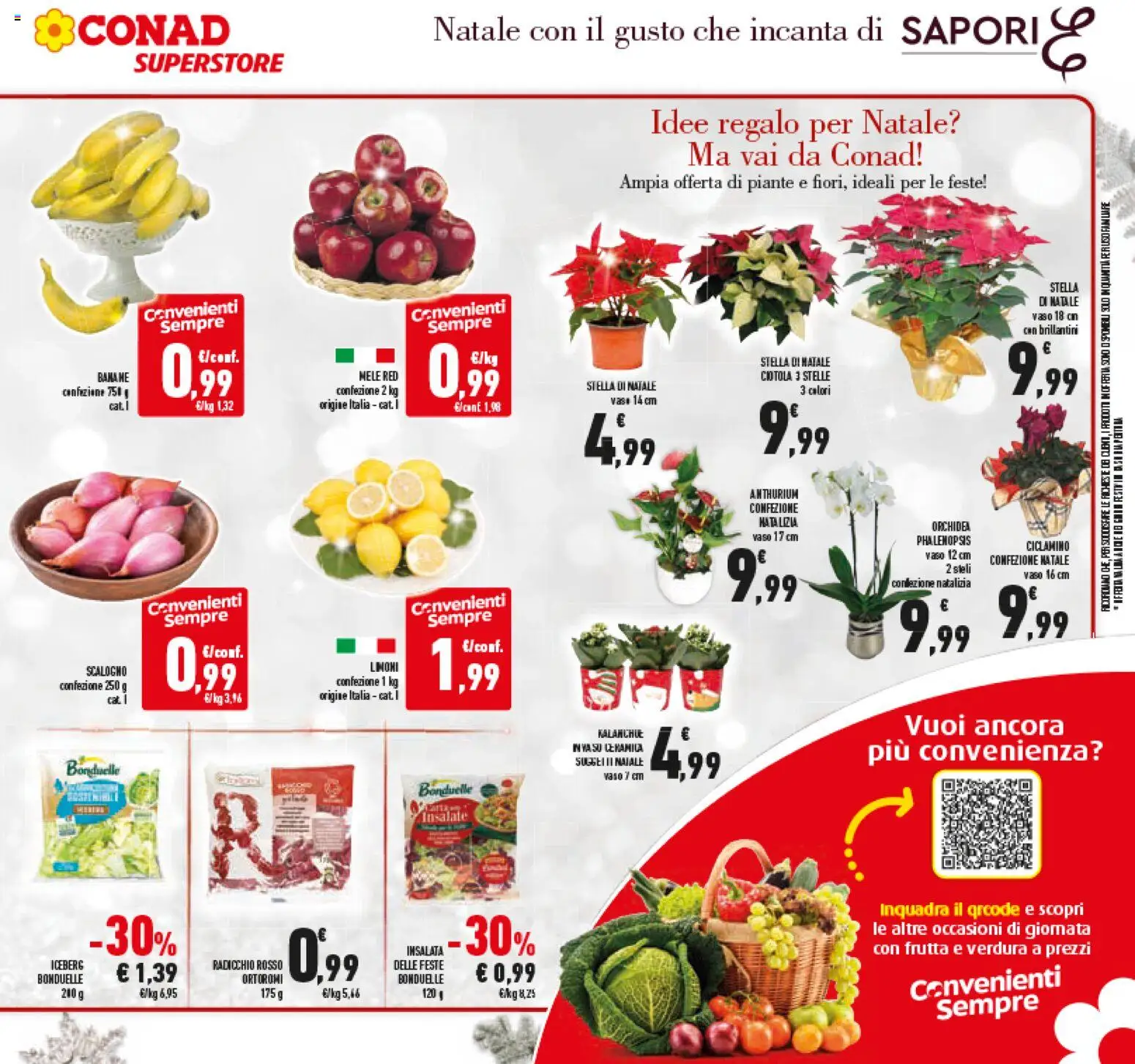 Volantino Conad del 15.12.2025 | Pagina: 15 | Prodotti: Fan, Orchidea, Ciotola, Vaso