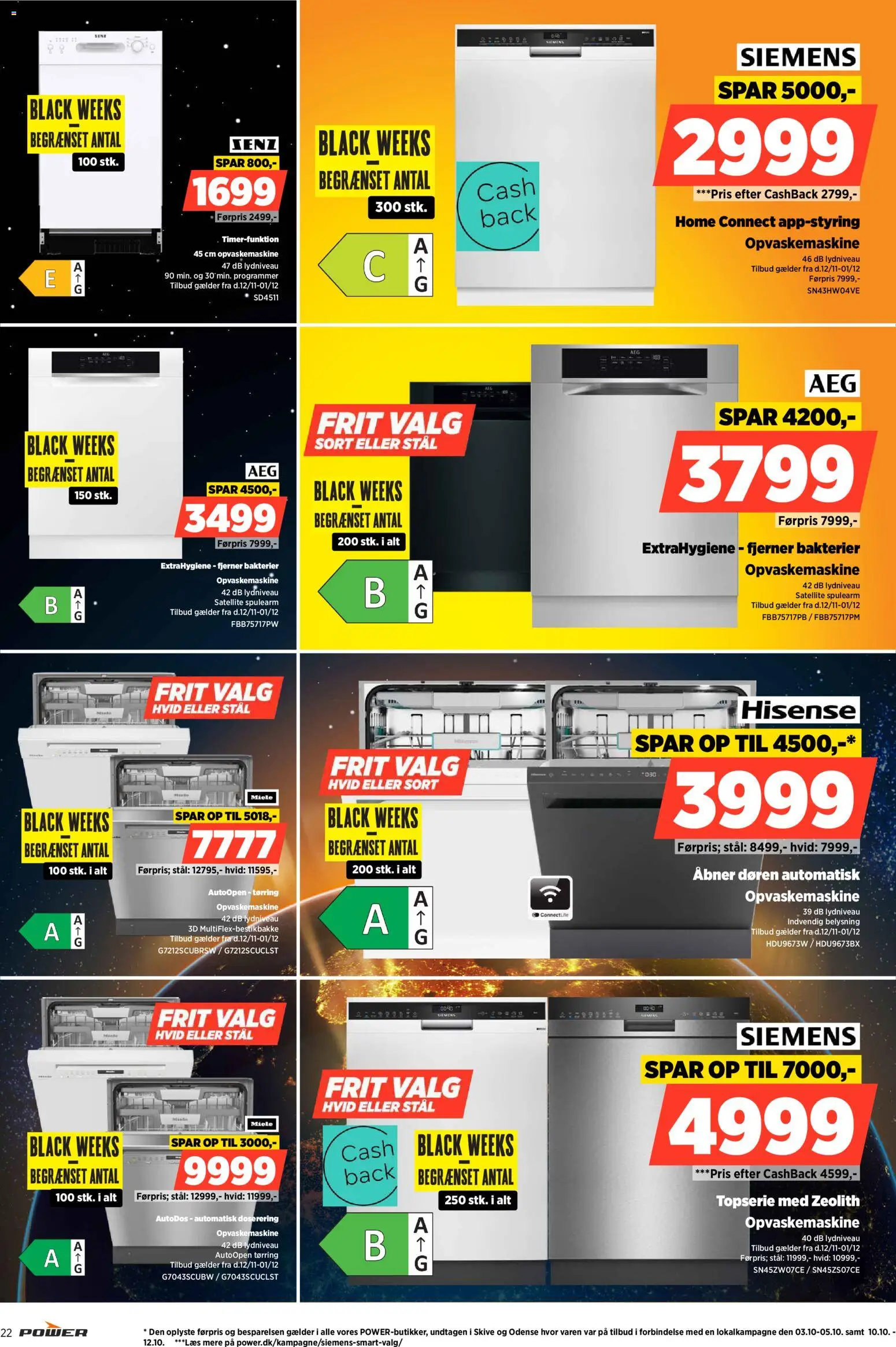 Power tilbudsavis – gyldig fra 12.11.2025 | Side: 22 | Produkter: Opvaskemaskine