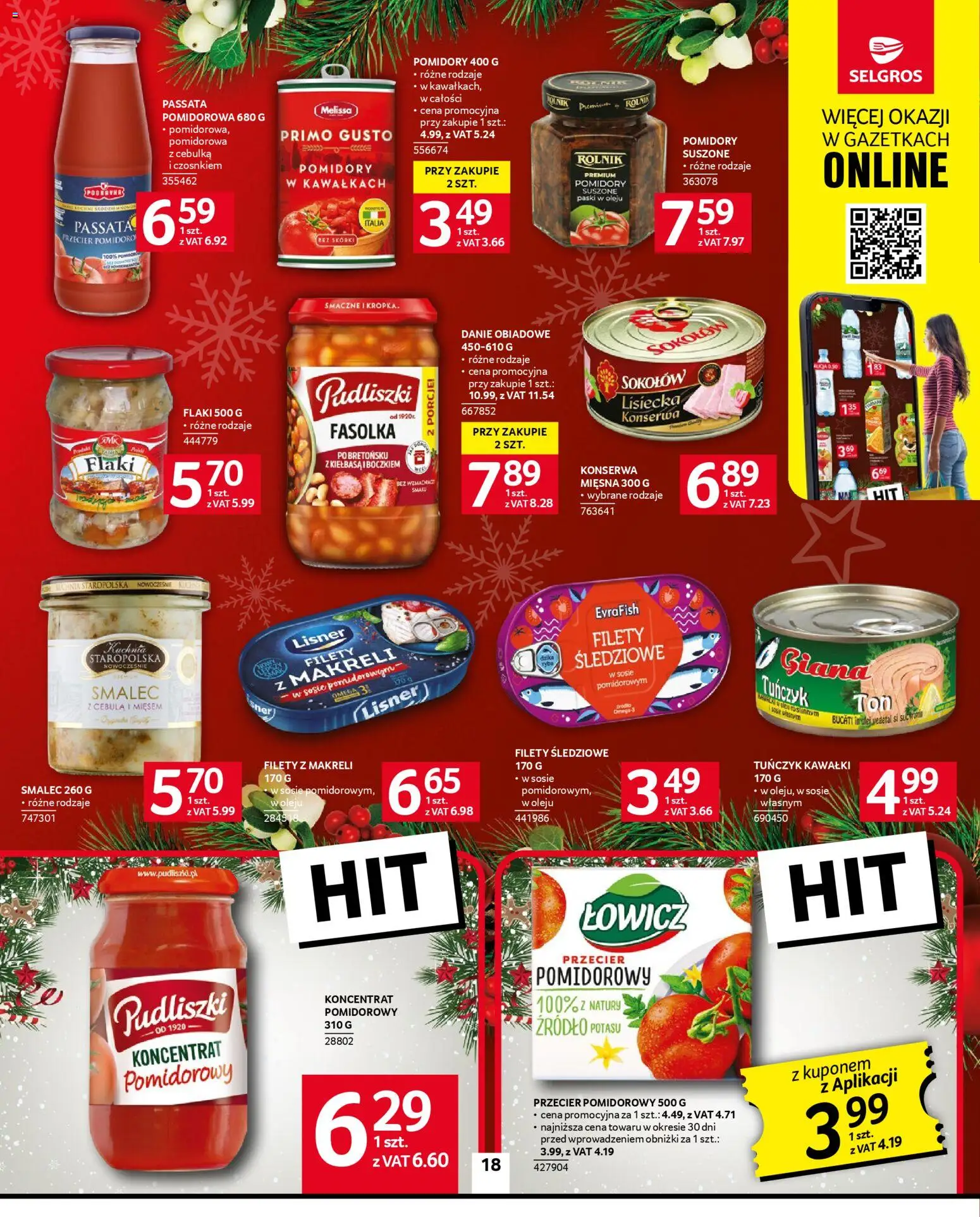 Selgros cash&carry Gazetka od 20.11.2025 | Strona: 18 | Produkty: Kiełbasa, Przecier pomidorowy, Koncentrat pomidorowy, Passata pomidorowa