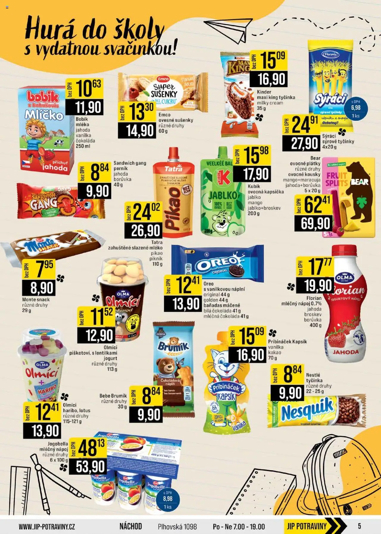 Jip leták - Cash & Carry od 27.08.2025 | Strana: 5 | Produkty: Jogurt, Perník, Potraviny, Brumik