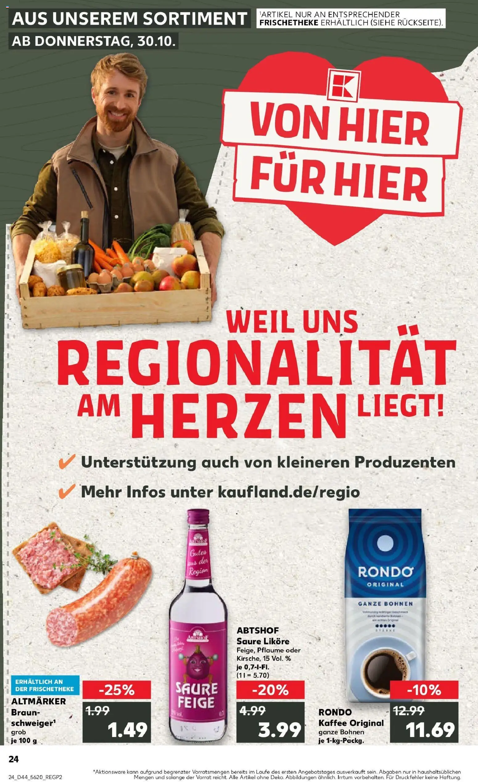Kaufland prospekt Salzwedel	 – gültig ab 30.10.2025 | Seite: 24 | Produkte: Kaffee