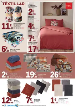 E.Leclerc - Folheto Moda e Beleza │ válido de 16.09.2025 | Página: 10 | Produtos: Fronha, Jogo de cama, Cobertor, Colcha