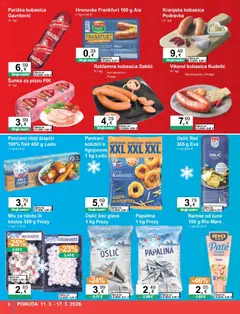 Katalog KTC - Pregled kataloga iz trgovine KTC, vrijedi od 11.03.2026 | Stranica: 6 | Proizvodi: Rio Mare, Kranjska kobasica, Oslić, Kozice