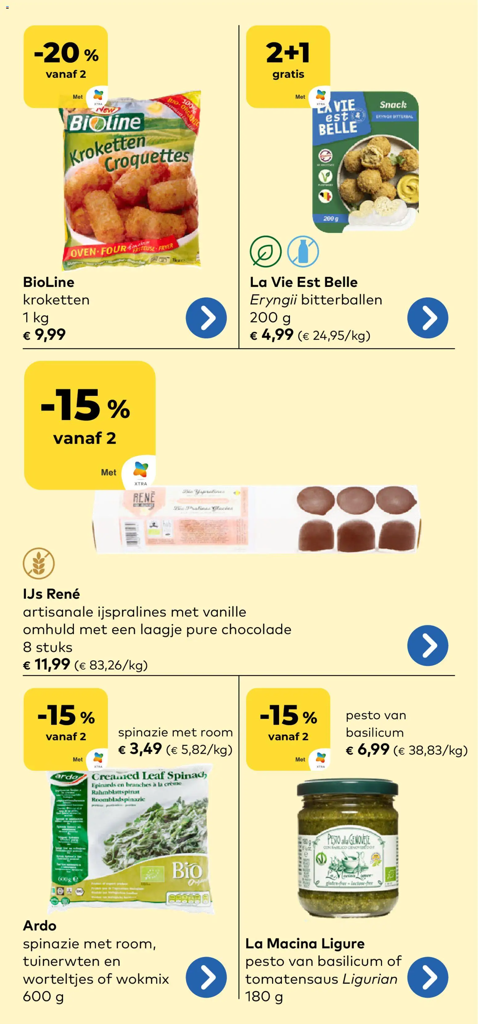 {H1} | Pagina: 10 | Producten: Room, La, Spinazie, Chocolade