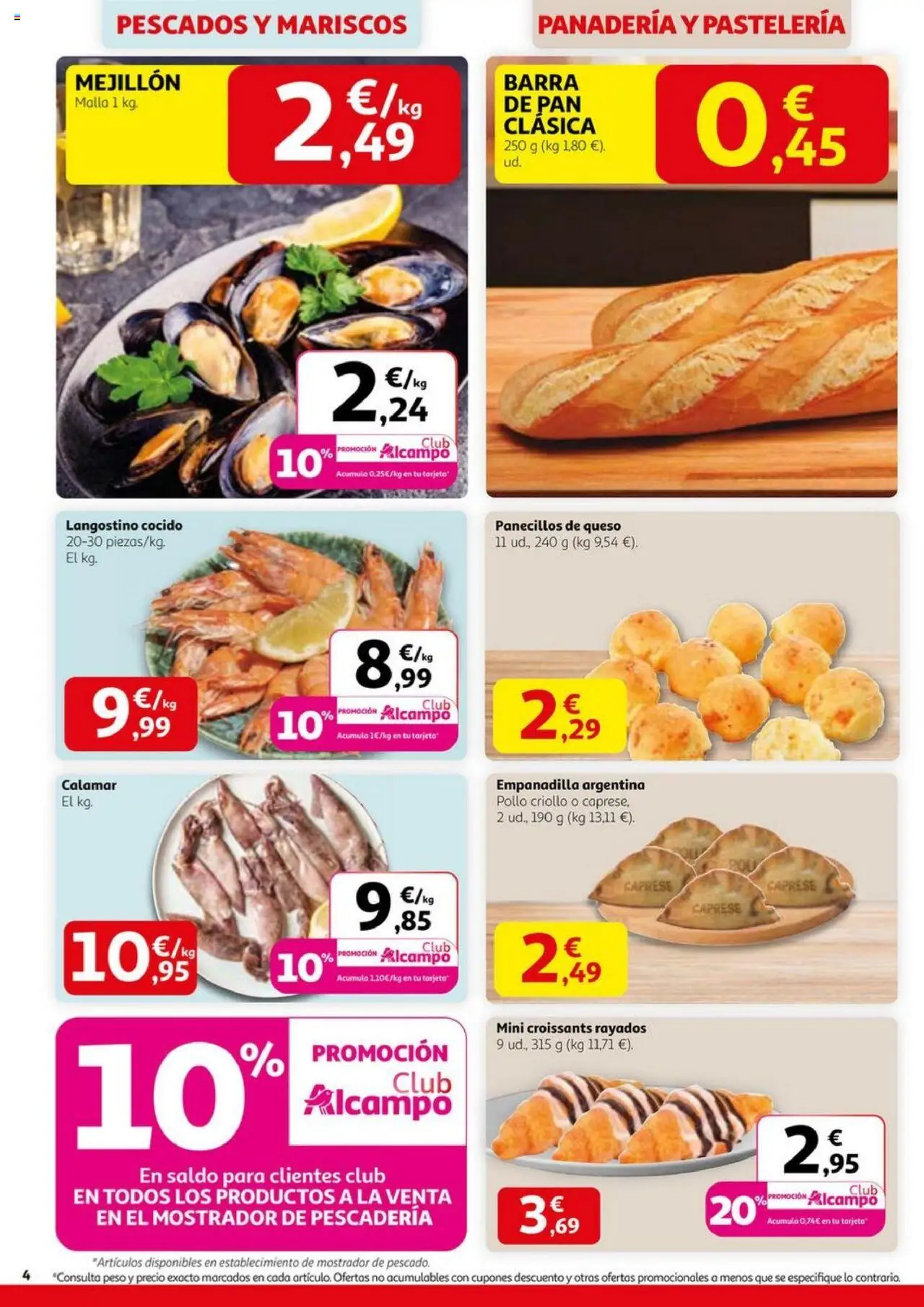 Alcampo - SST Nacional │ válido desde el 11.09.2025 | Página: 4 | Productos: Queso, Pan, Peso, Panadería