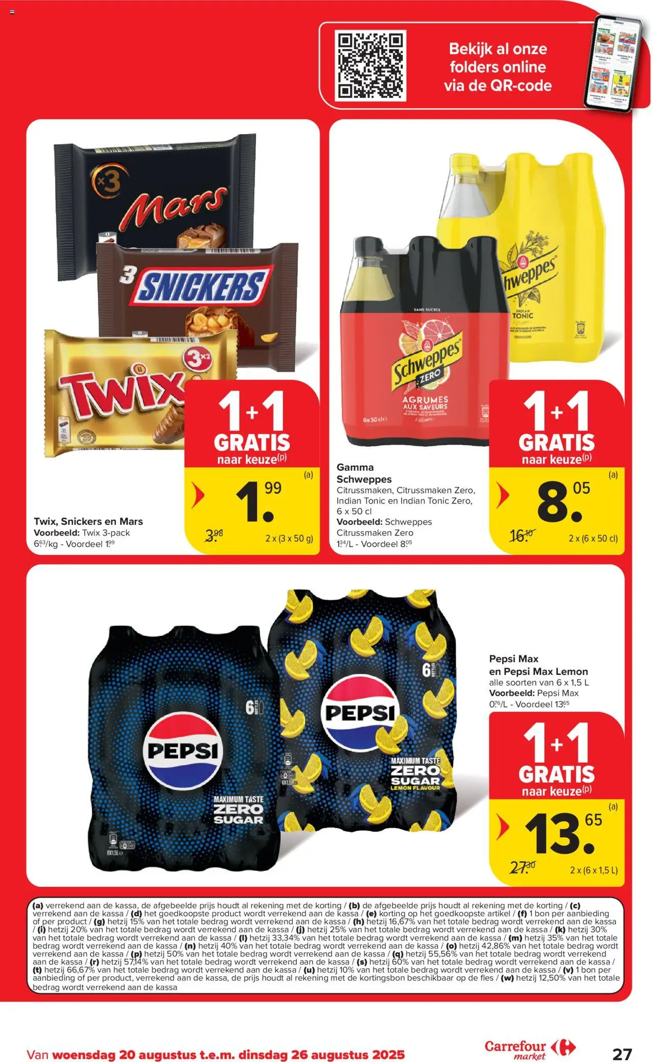  | Pagina: 27 | Producten: Pepsi, Pepsi max, Mars, Folders
