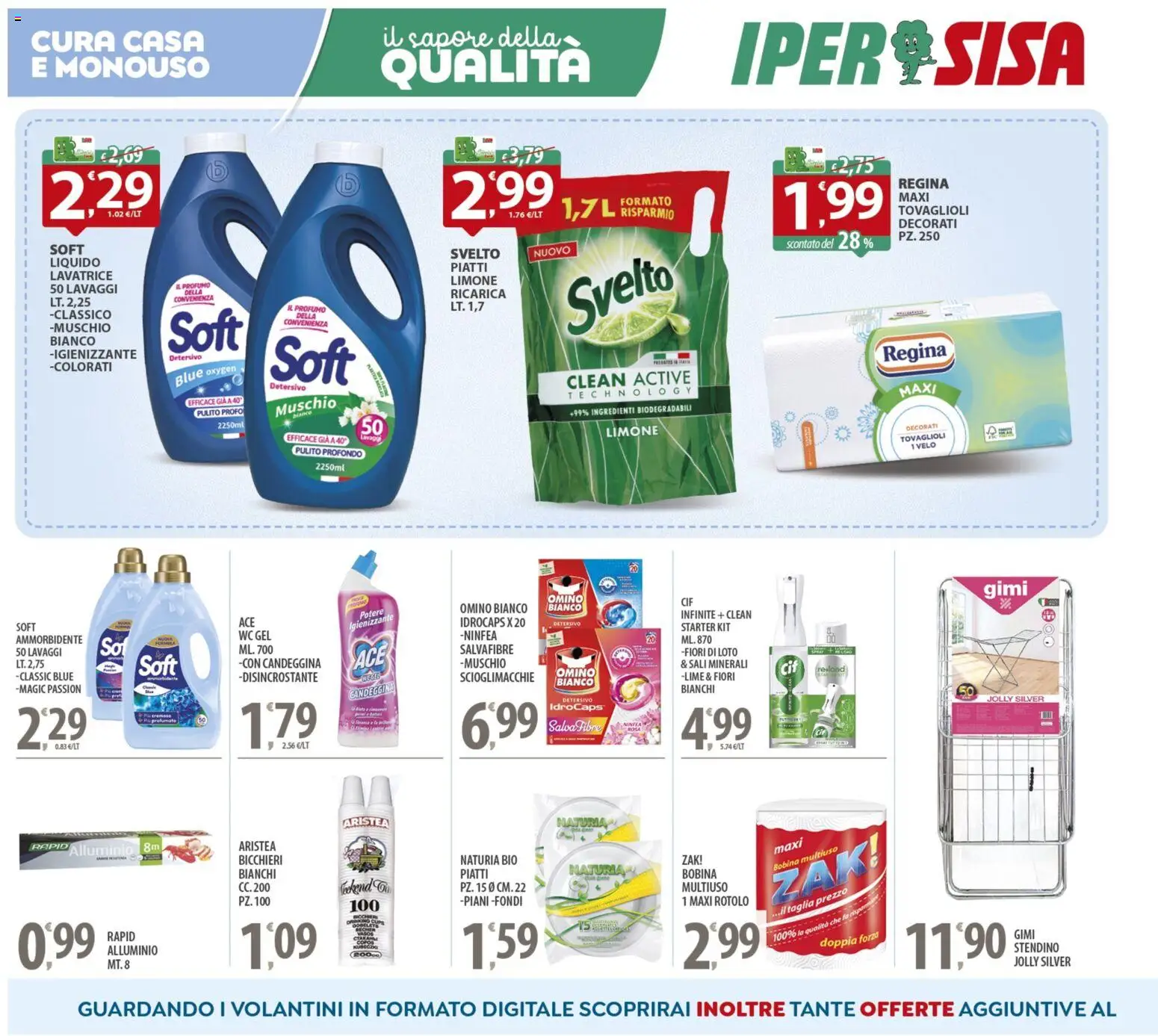 Volantino SISA del 14.11.2025 | Pagina: 14 | Prodotti: Limone, Lavatrice, Alluminio, WC