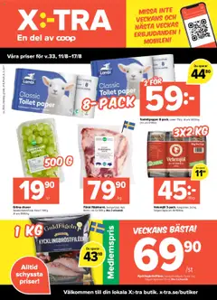 Coop X:-TRA - Black Friday varsel - Förhandsvisning av reklamblad från butik Coop X:-TRA aktuell från 11.08.2025