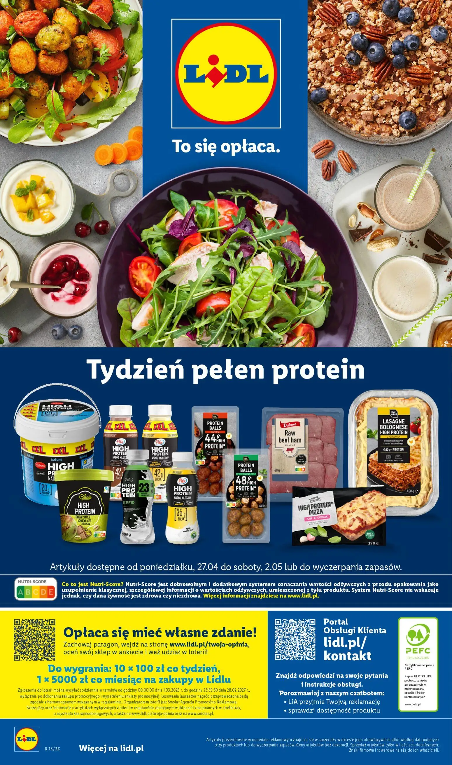 Lidl Katalog od 27.04.2026 | Strona: 60 | Produkty: Kefir, Lasagne, Pizza, Lasagne bolognese