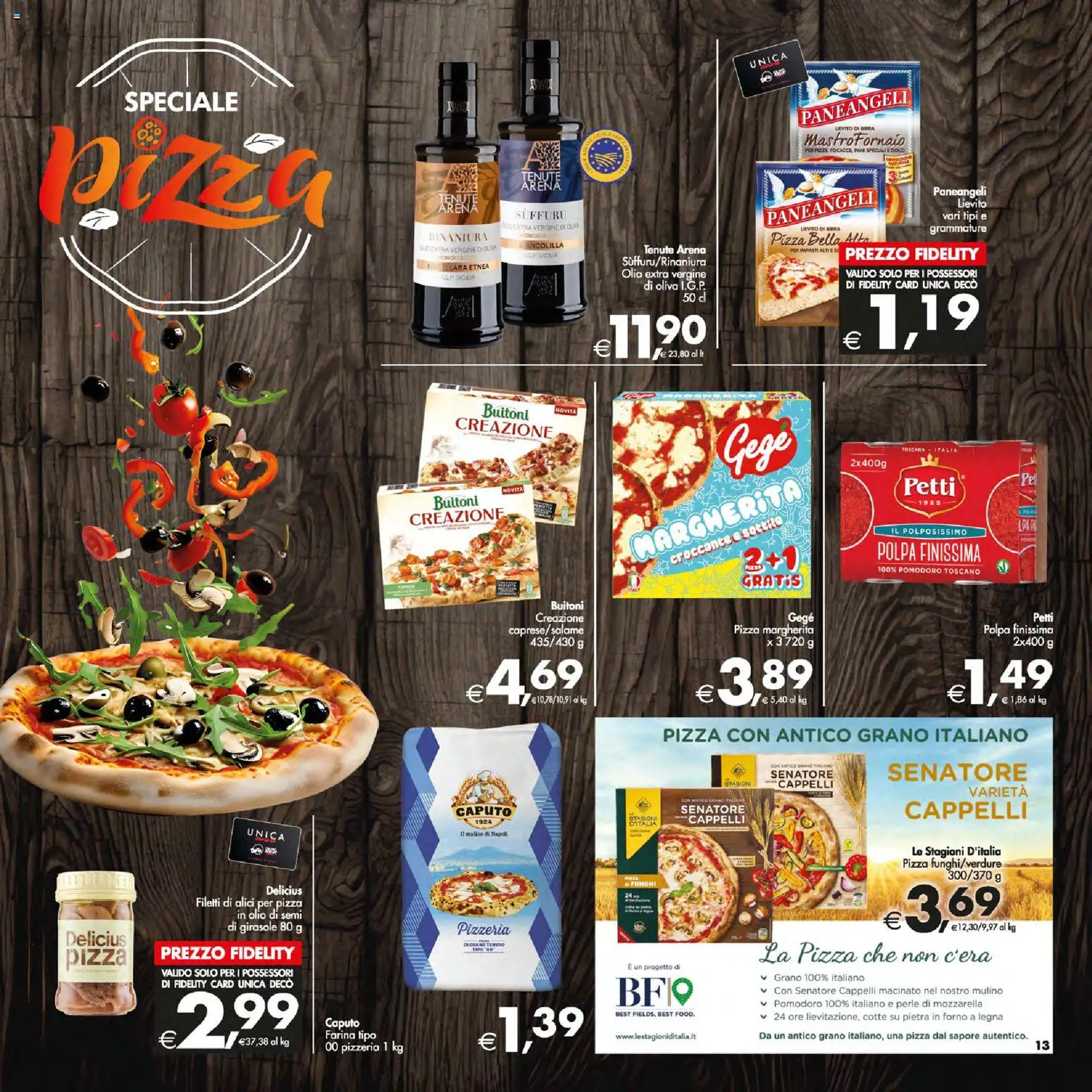 Volantino Decò del 13.01.2026 | Pagina: 13 | Prodotti: Pomodoro, Olio, Funghi, Forno