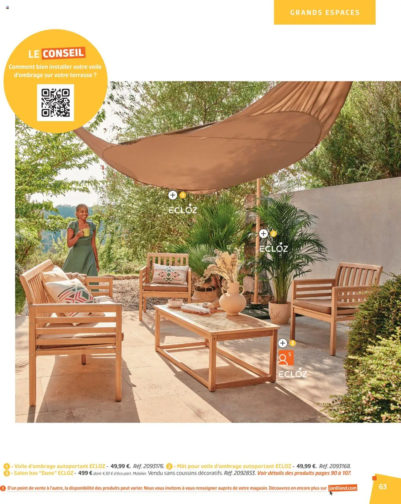  | Page: 63 | Produits: Voile d'ombrage