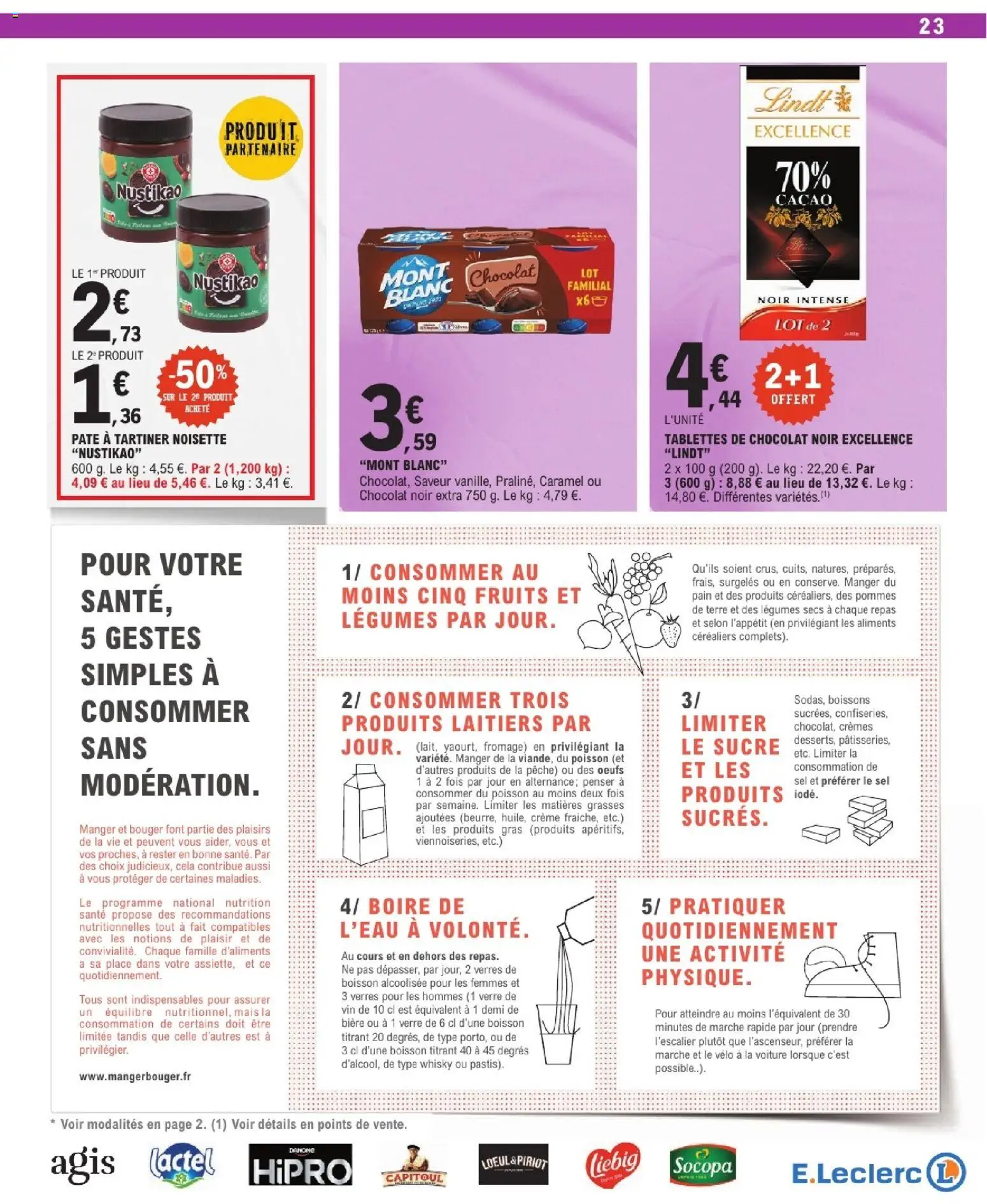 {H1} | Page: 23 | Produits: Whisky, Sucre, Mais, Lindt