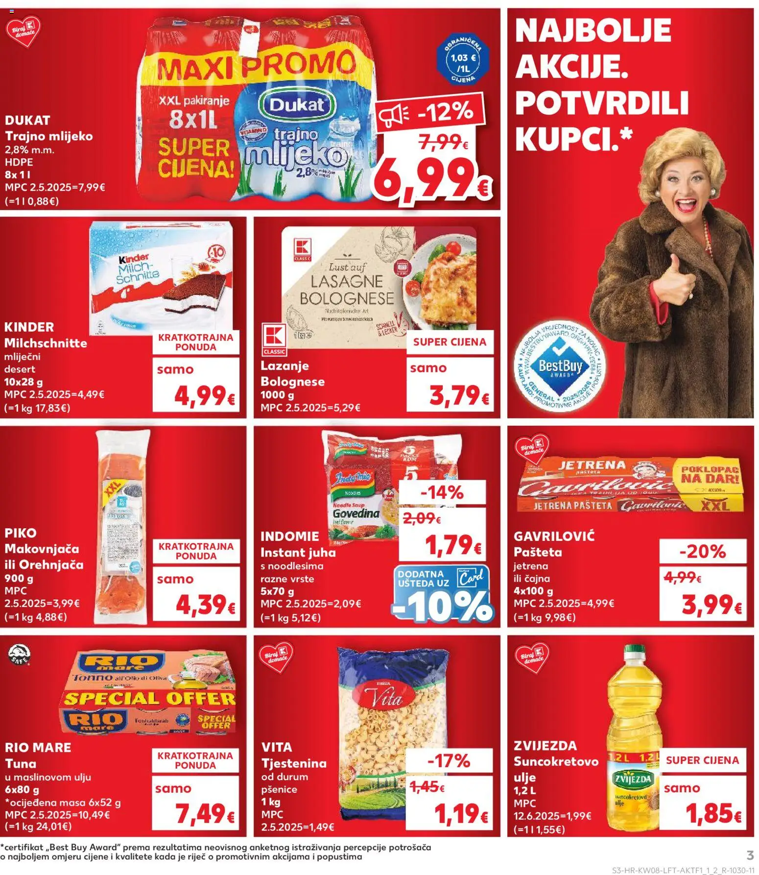 Kaufland katalog | vrijedi od 18.02.2026 | Stranica: 3 | Proizvodi: Lasagne, Tjestenina, Pasta, Tuna