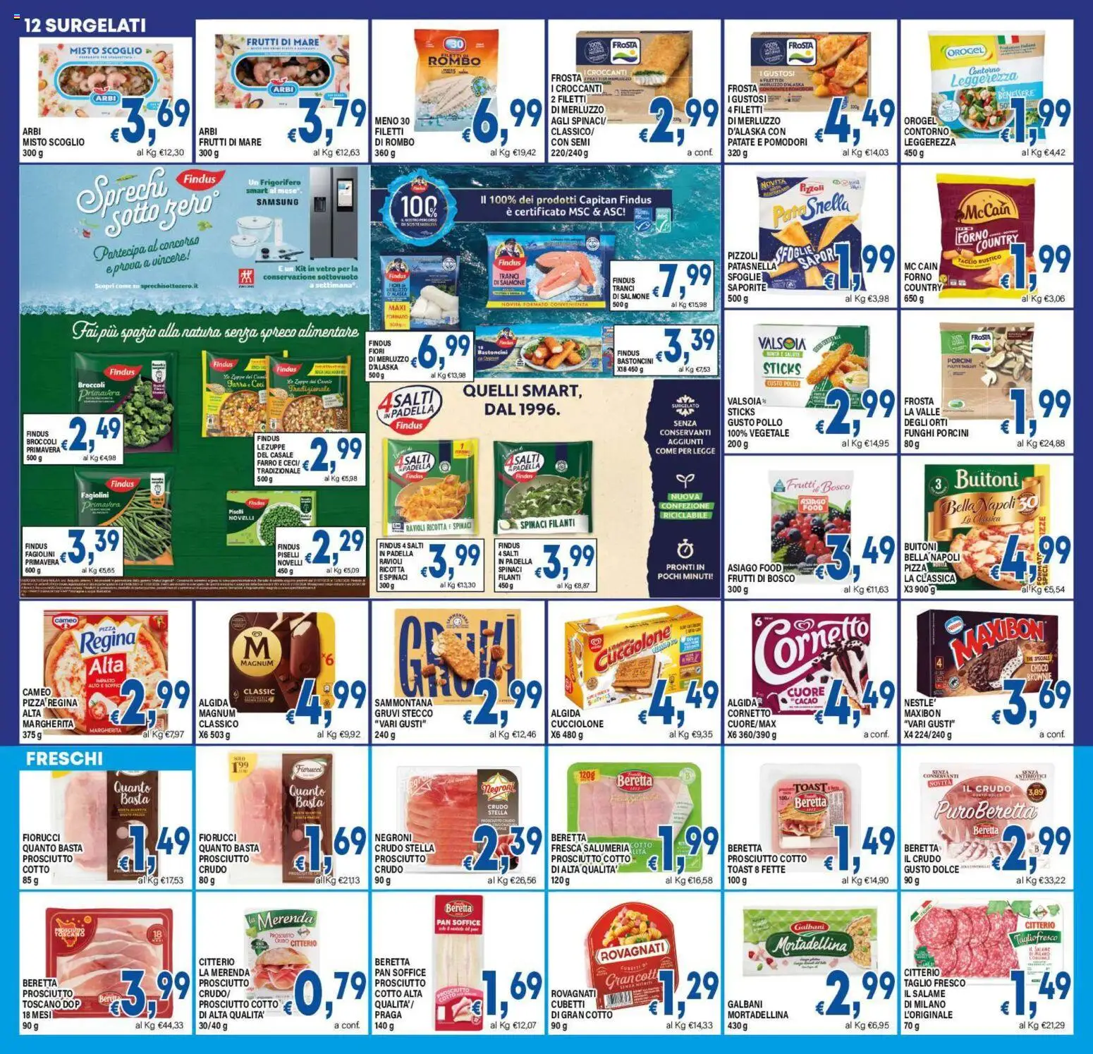 Volantino DEM del 16.01.2026 | Pagina: 12 | Prodotti: Funghi, Piselli, Ravioli, Frigorifero