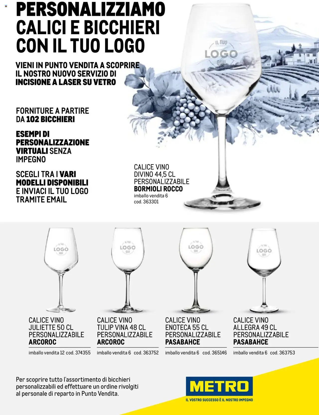 Volantino Metro del 25.09.2025 | Pagina: 45 | Prodotti: Calice, Vino, Enoteca