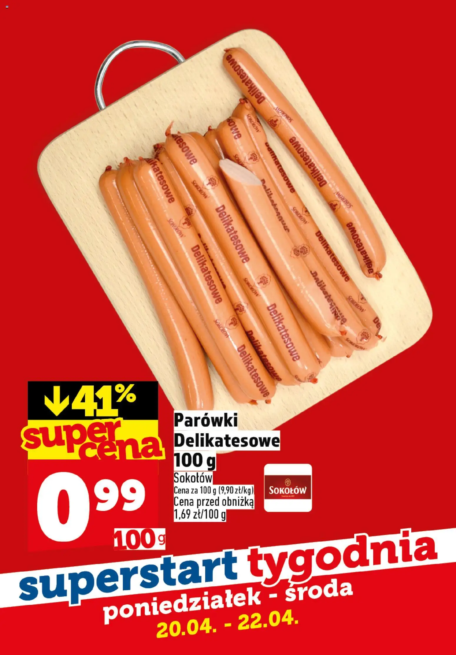 Topaz gazetka - Superstart tygodnia od 20.04.2026 | Strona: 2 | Produkty: Parówki