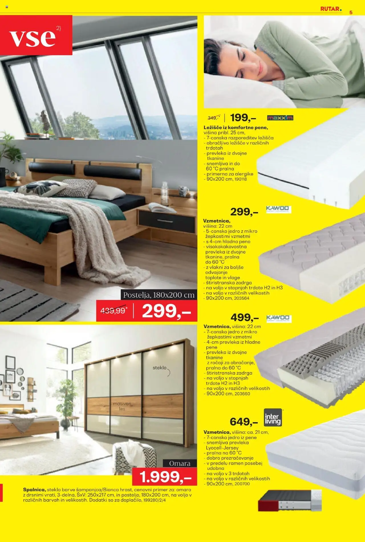 Rutar katalog │ velja od 18.06.2025 | Stran: 5 | Izdelki: Ležišče, Prevleka, Omara
