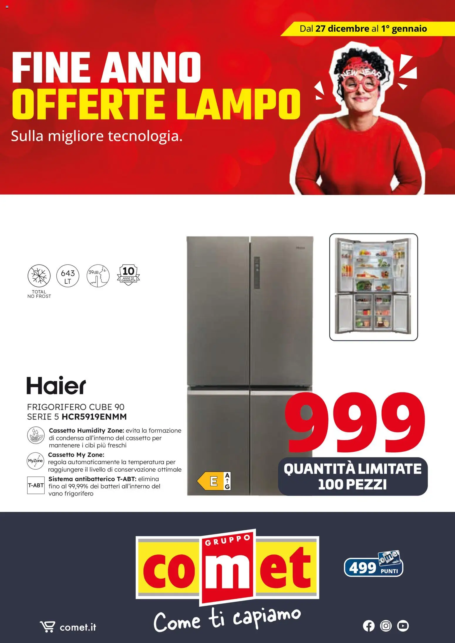 Volantino Comet del 27.12.2025 | Pagina: 62 | Prodotti: Frigorifero