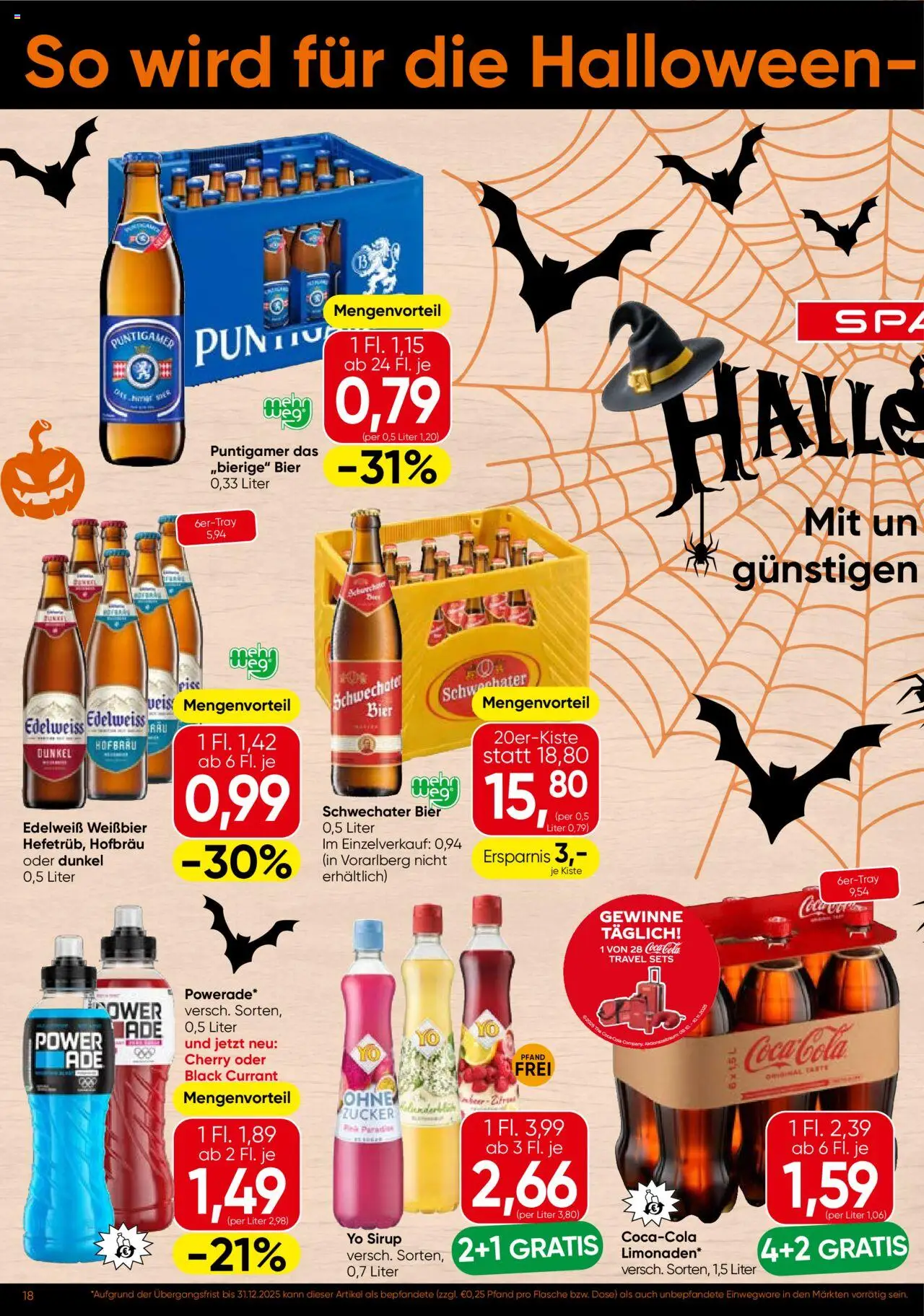 Spar Flugblatt - Kärnten gültig ab 09.10.2025 | Seite: 18 | Produkte: Zucker, Bier