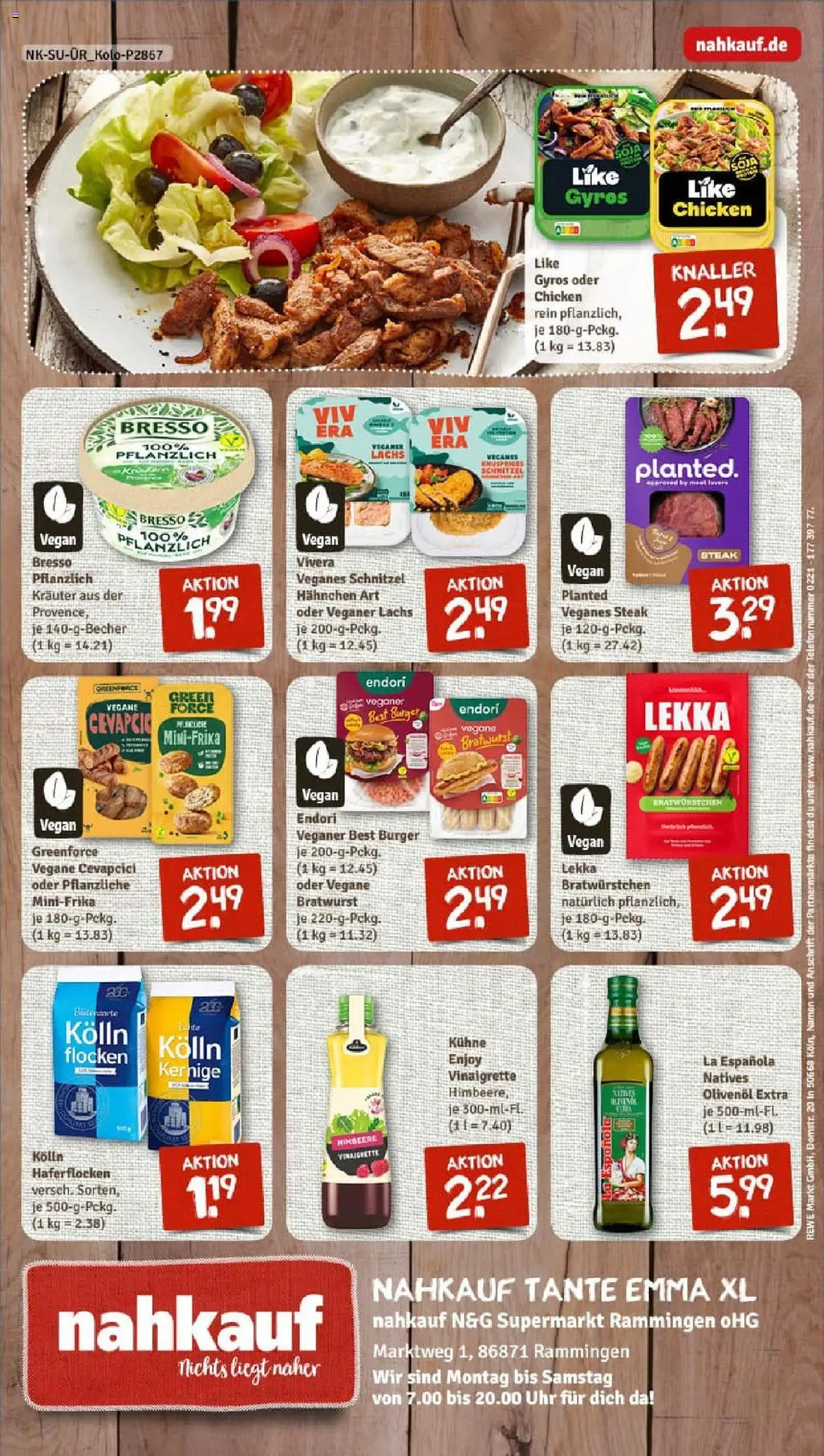 Rewe prospekt Rammingen	 - gültig ab dem 06.07.2025 | Seite: 8 | Produkte: Hahnchen, Kolln, Bresso, Gyros