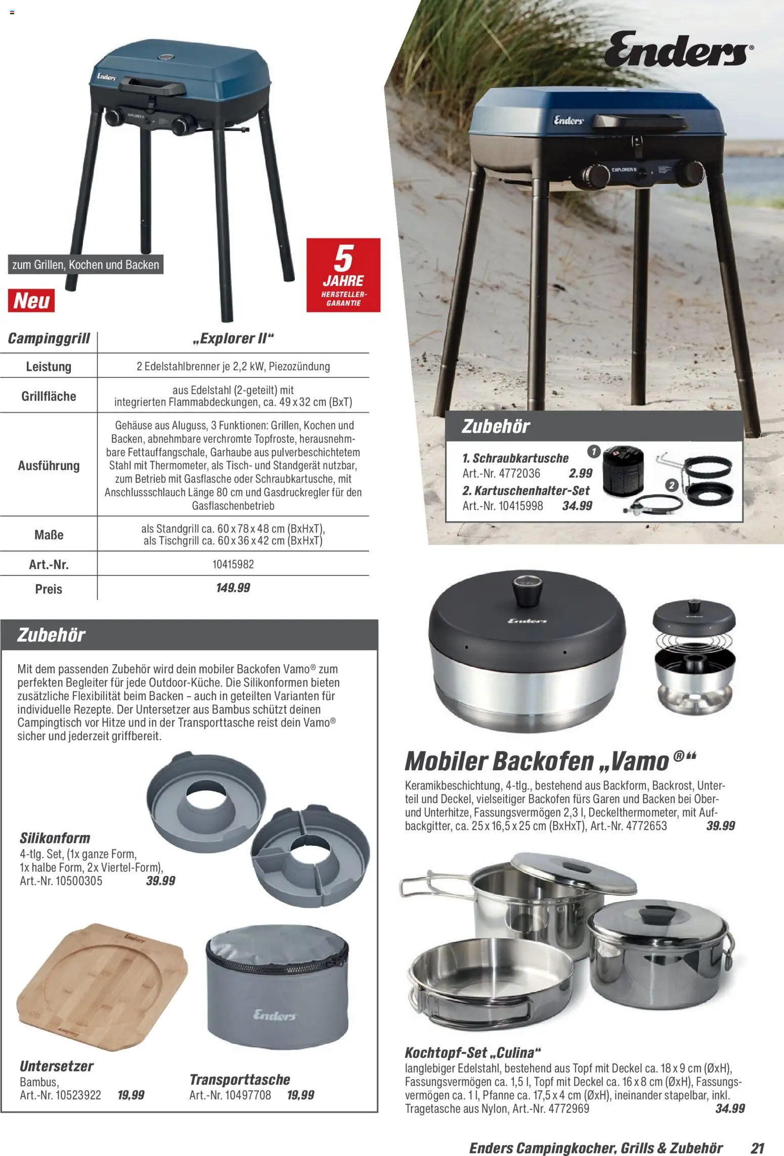 Toom Baumarkt  Grills & Zubehör 2026 – gültig ab 14.02.2026 | Seite: 21 | Produkte: Tisch, Backofen