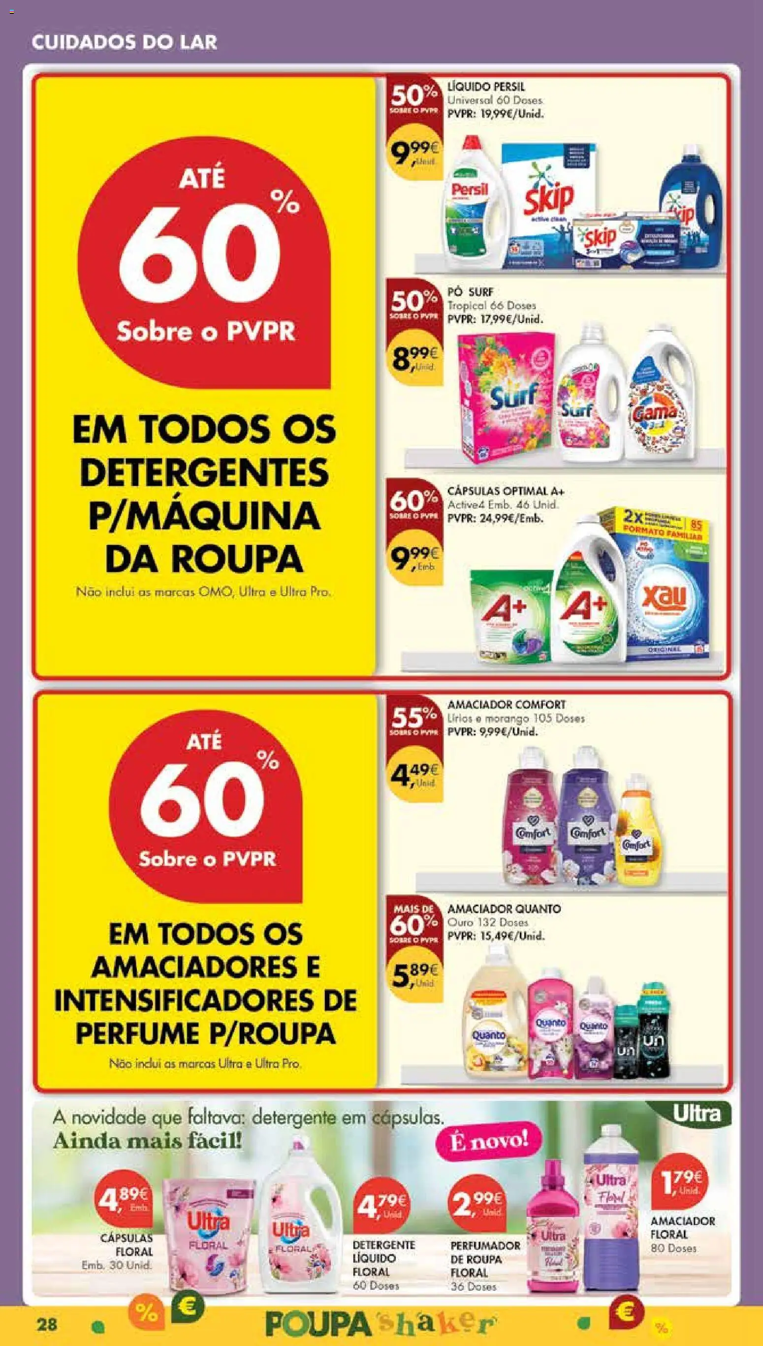 Pingo Doce Poupe Esta Semana Madeira │ válido de 28.10.2025 | Página: 28 | Produtos: Perfume, Pó, Detergente, Persil