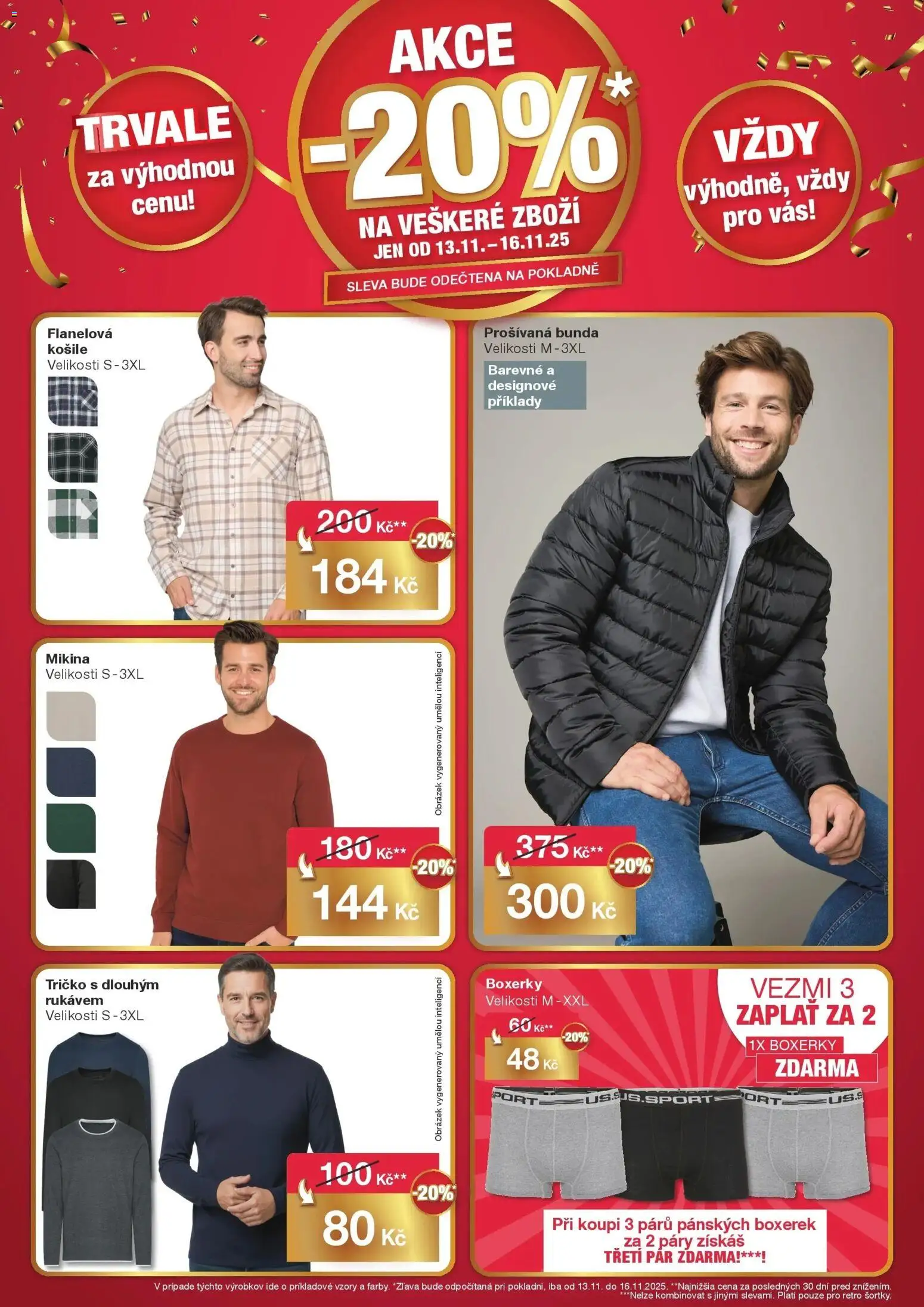 Woolworth leták - Kolín od 13.11.2025 - akční nabídka | Strana: 7 | Produkty: Tričko, Košile, Mikina, Boxerky