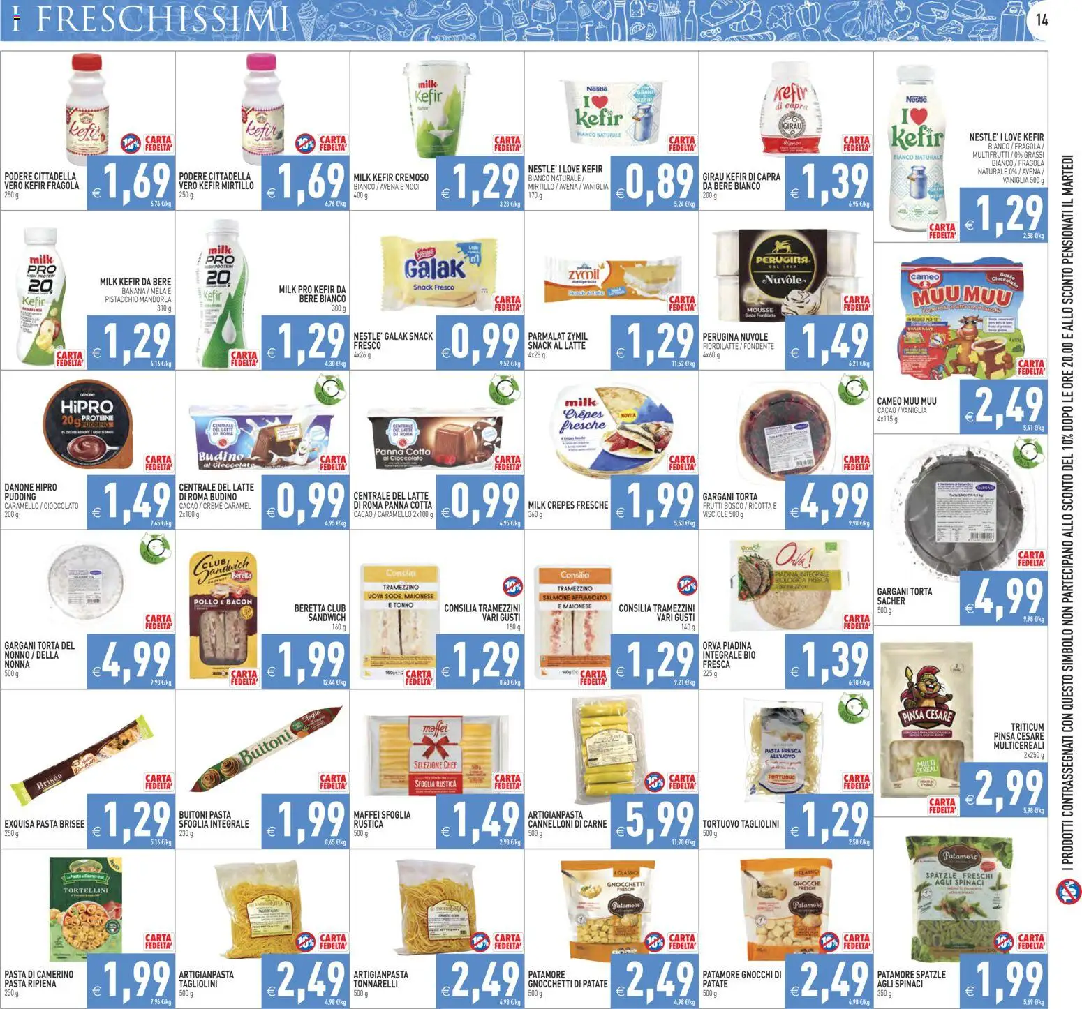 Volantino PIM Supermercati del 06.03.2026 | Pagina: 14 | Prodotti: Salmone affumicato, Uova, Patate, Piadina