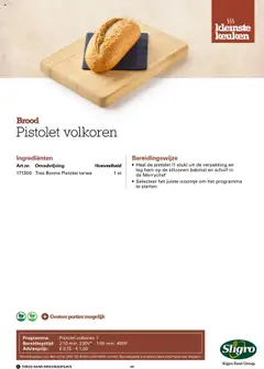 Sligro - Kleinste keuken 2025 - Voorbeeld van een folder van Sligro, geldig van 08.10.2025 | Pagina: 34 | Producten: Tarwe, Kan, Brood