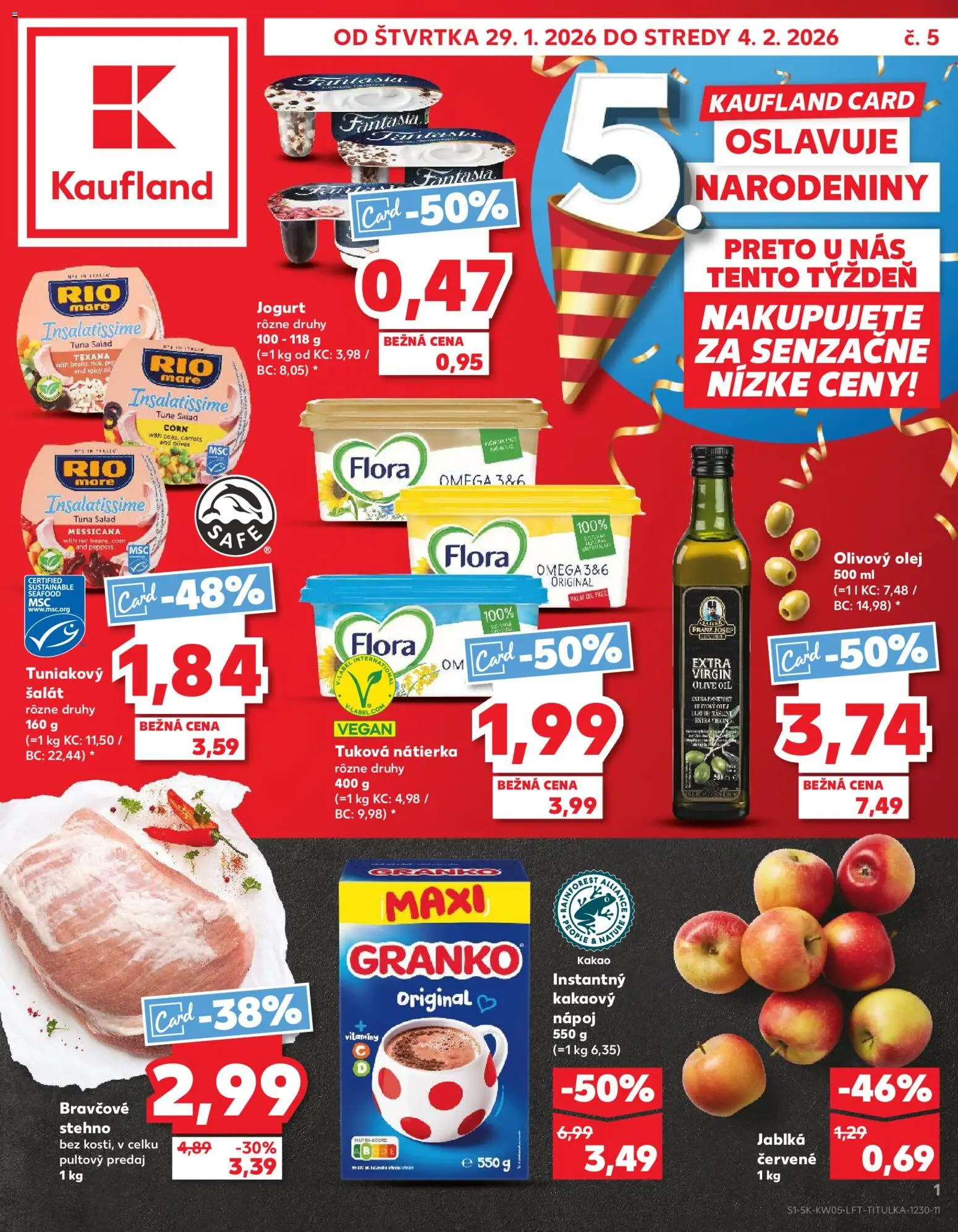 Kaufland SK akciós ujság - amely érvényes a következő dátumtól: 29.01.2026 | Oldal: 1 | Termékek: Vegán