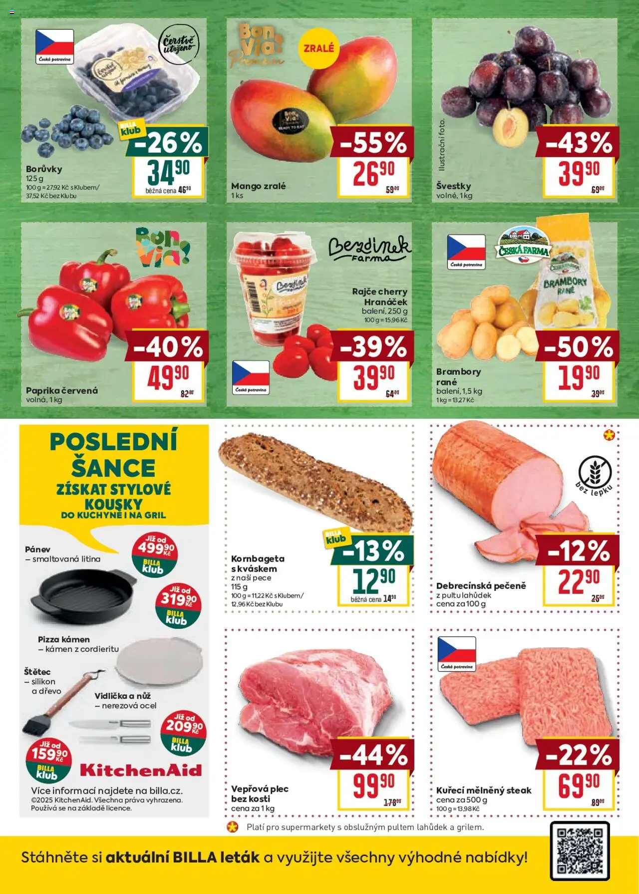 Billa Malý leták od 13.08.2025 | Strana: 2 | Produkty: Švestky, KitchenAid, Nůž, Silikon