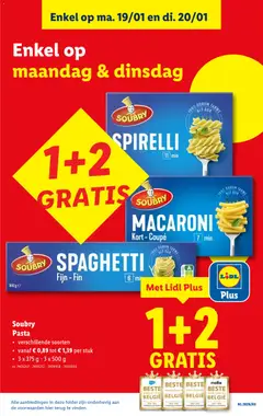 SPAGHETTI, Fijn - Fin, 100% DURUM TARWE BLE DUR - Voorbeeld van een folder van Lidl, geldig van 14.01.2026 | Pagina: 60
