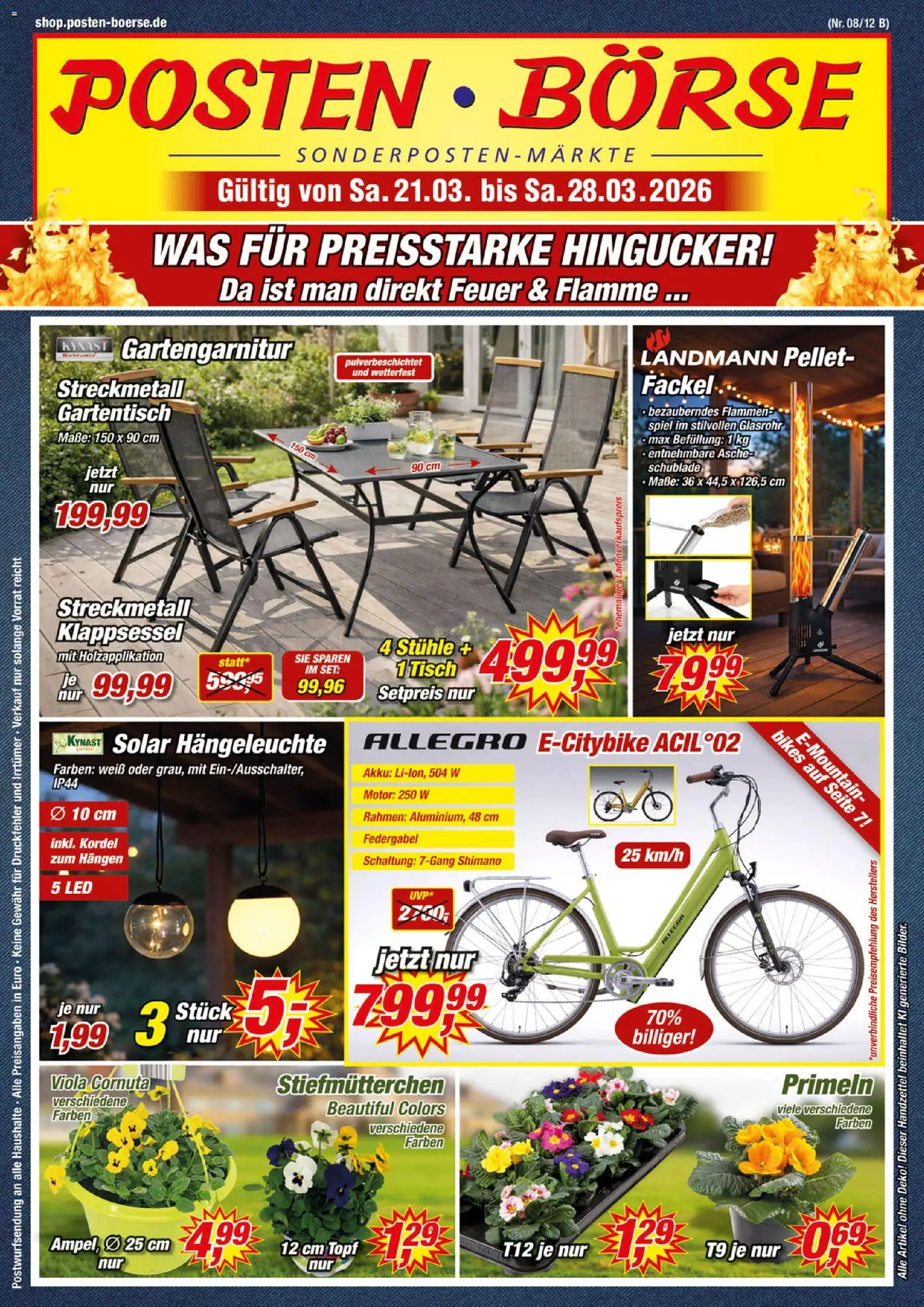 Posten Börse Prospekt – gültig ab 21.03.2026 | Seite: 1 | Produkte: Spiel, Stiefmutterchen, Tisch