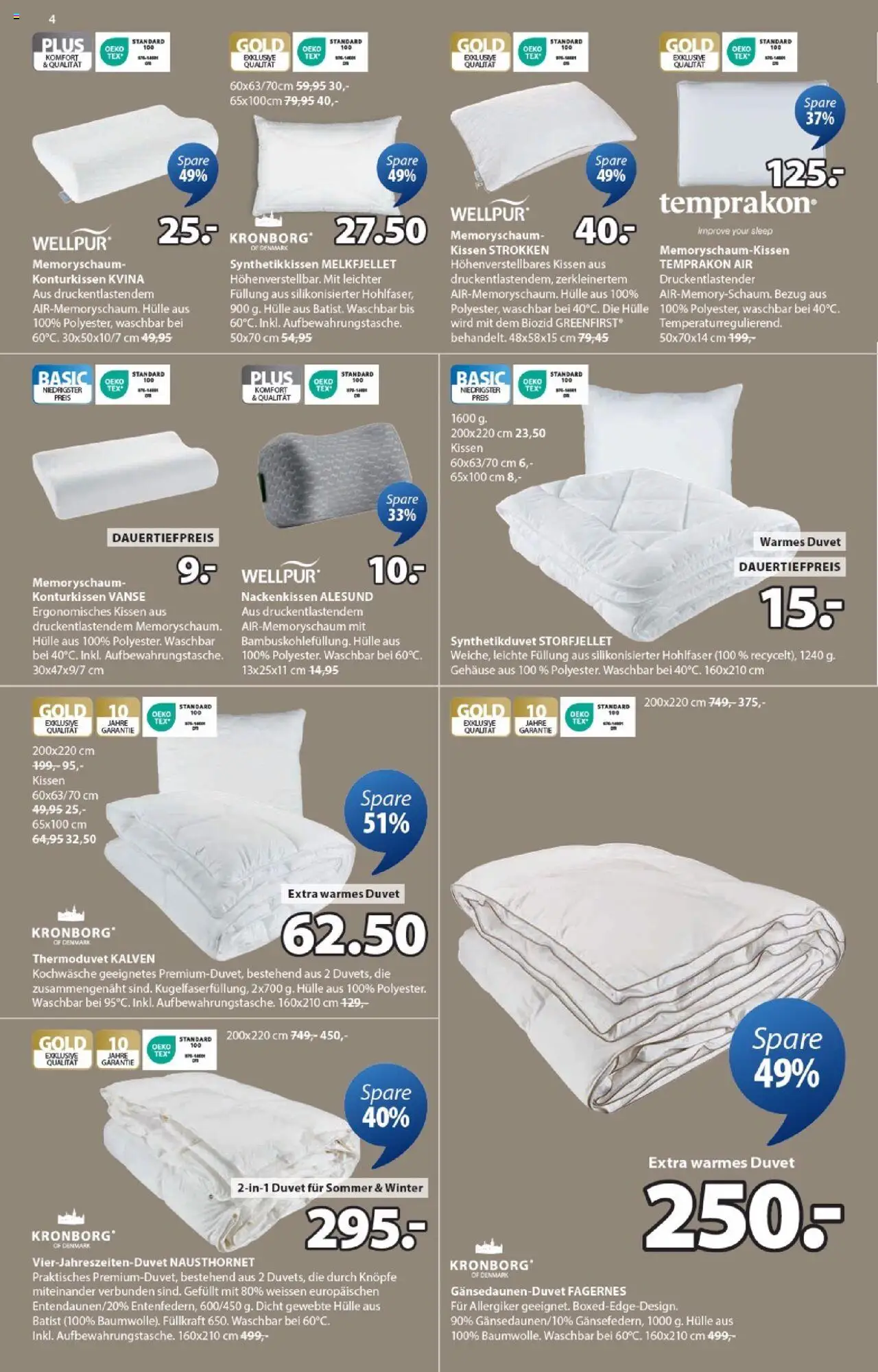 JYSK Aktionen – gültig ab 07.10.2025 | Seite: 4 | Produkte: Kissen, Hülle