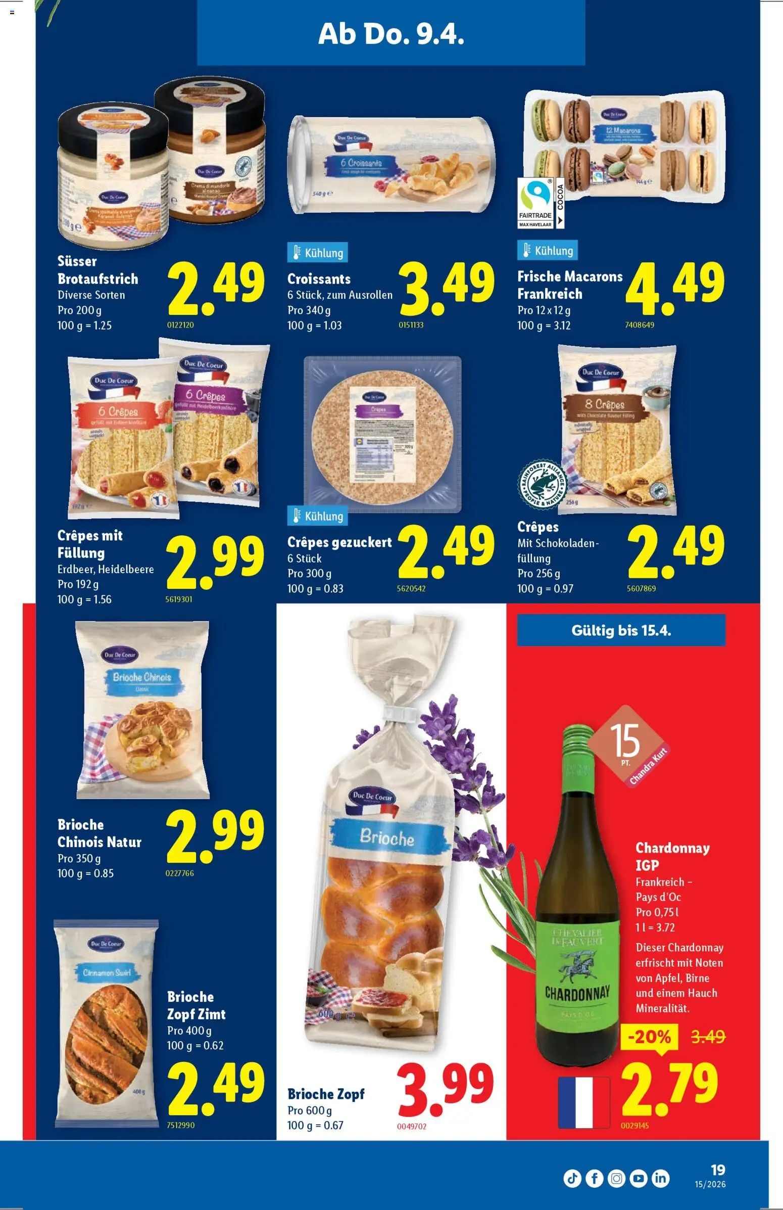 Lidl aktionen – gültig ab 09.04.2026 | Seite: 19 | Produkte: Birne
