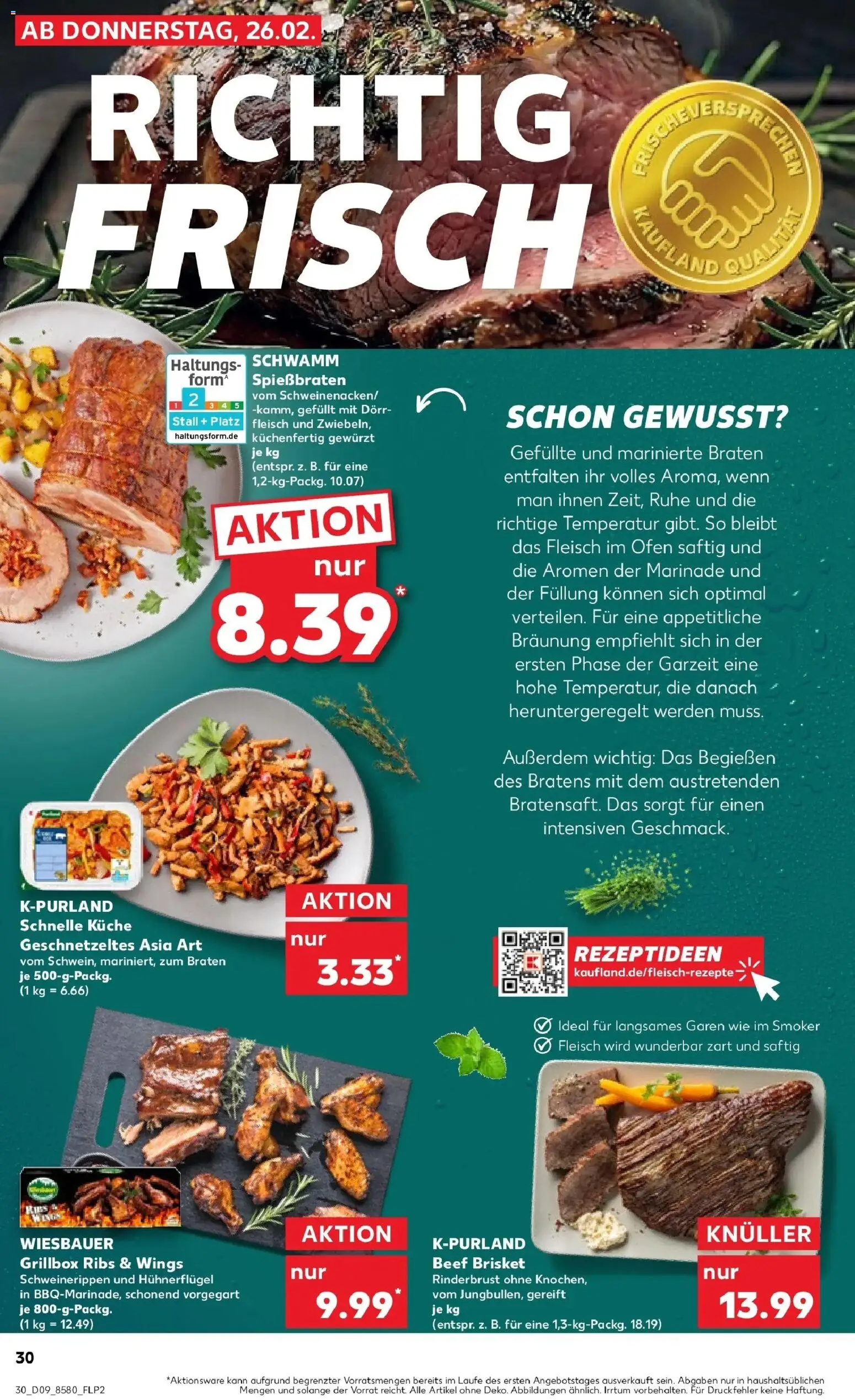 Kaufland prospekt Sindelfingen	 – gültig ab 26.02.2026 | Seite: 30 | Produkte: Ofen, Küche, Fleisch