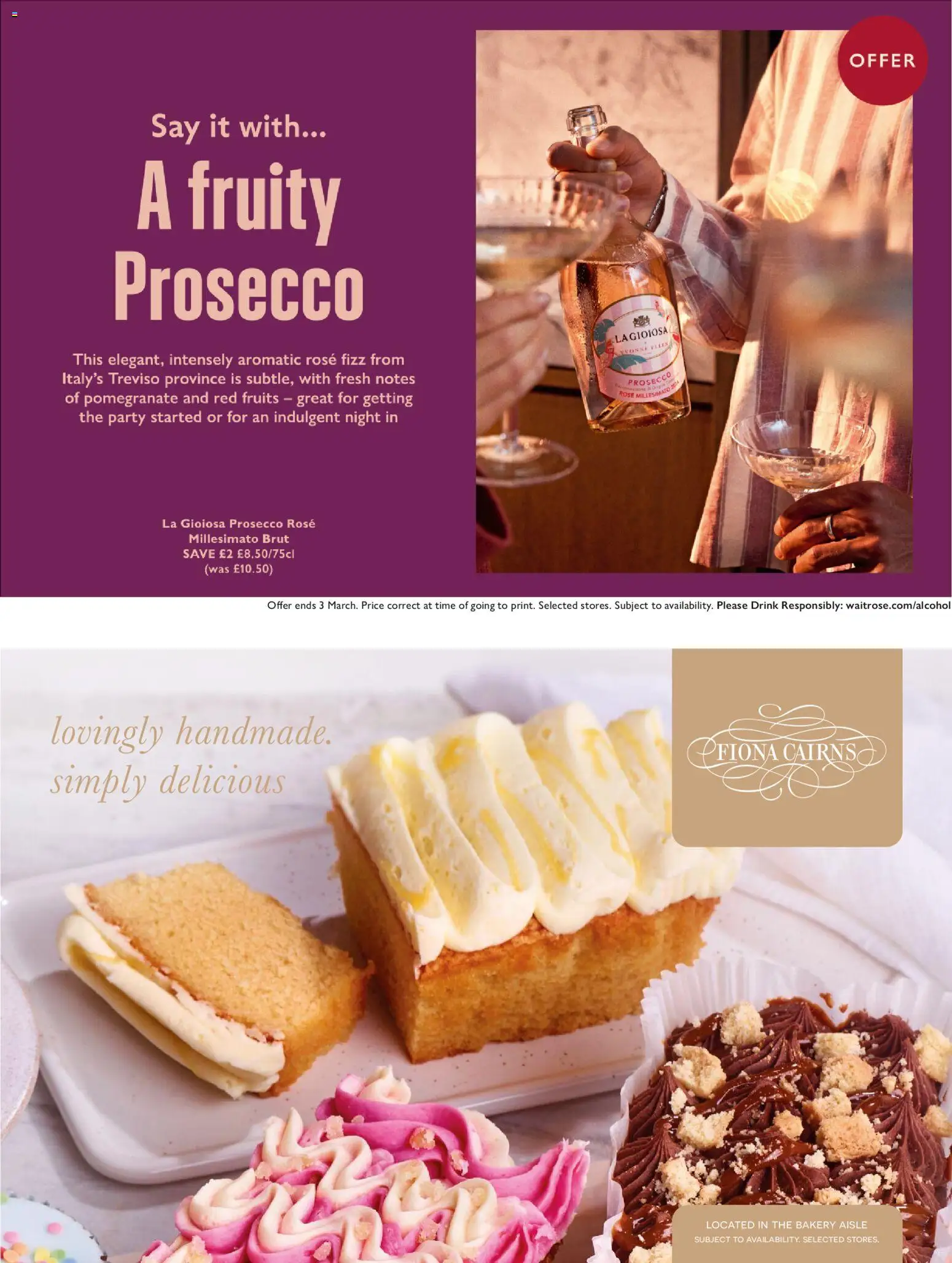 {H1} | Page: 18 | Products: Prosecco, Bakery