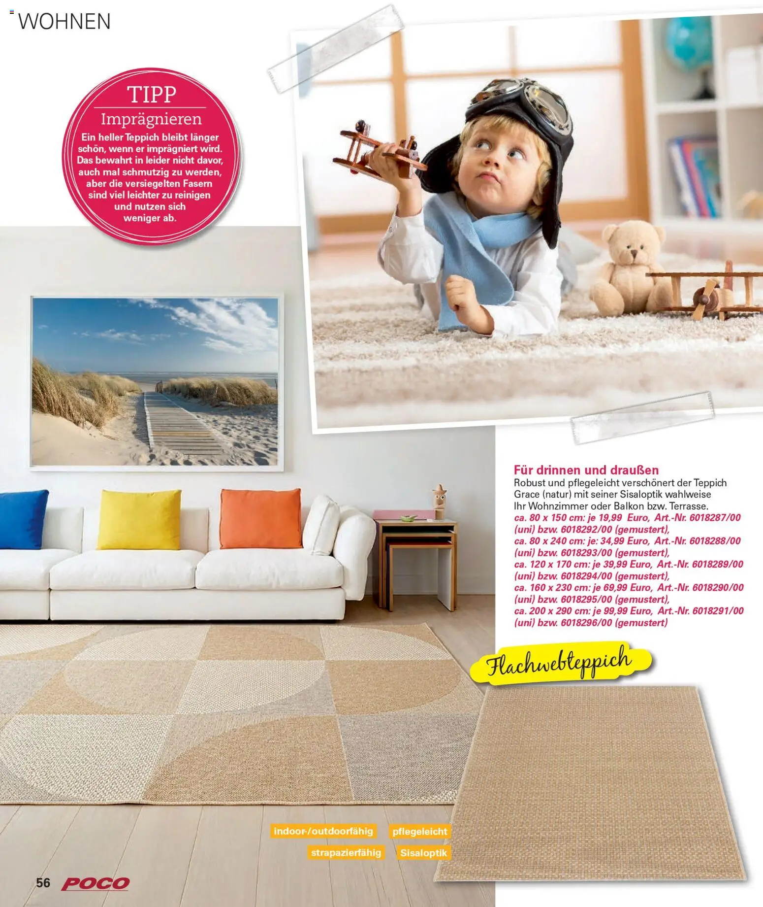 Poco Prospekt Wohnwelt Frühling 2026 – gültig ab 16.02.2026 | Seite: 56 | Produkte: Teppich