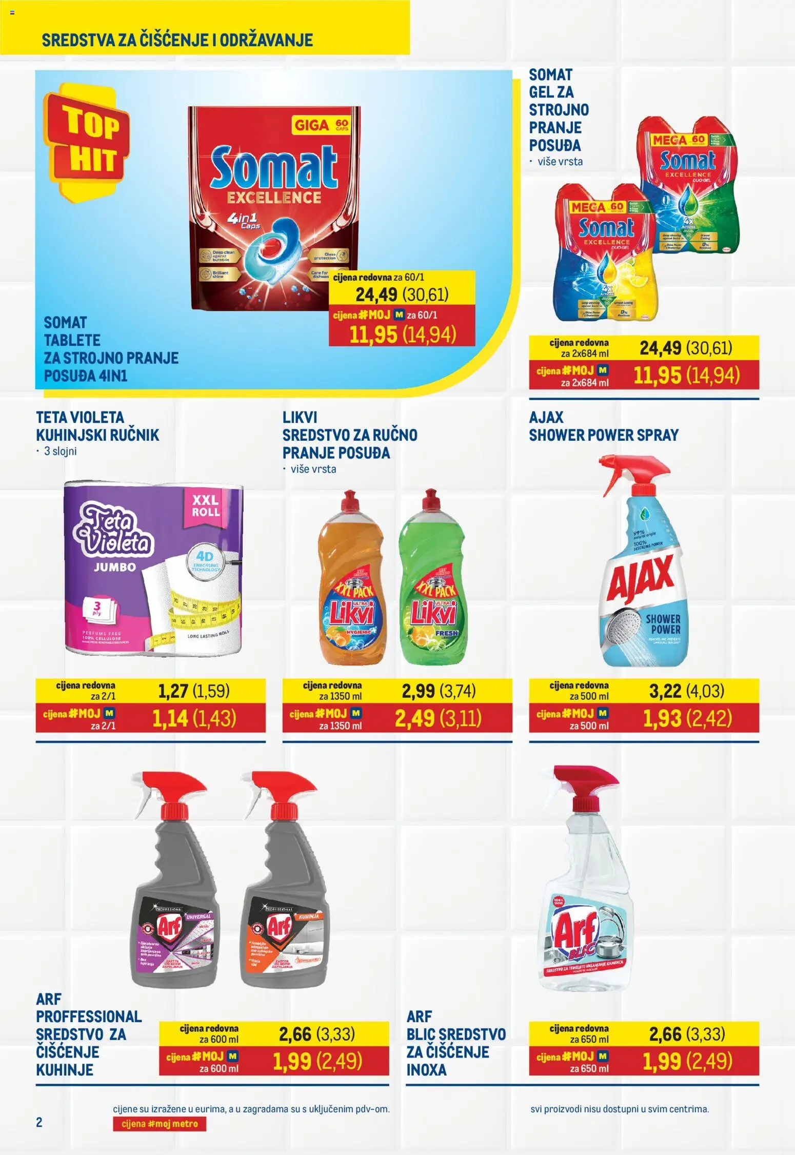 Metro katalog | vrijedi od 02.03.2026 | Stranica: 2 | Proizvodi: Ručnik, Kuhinja, Violeta, Ajax
