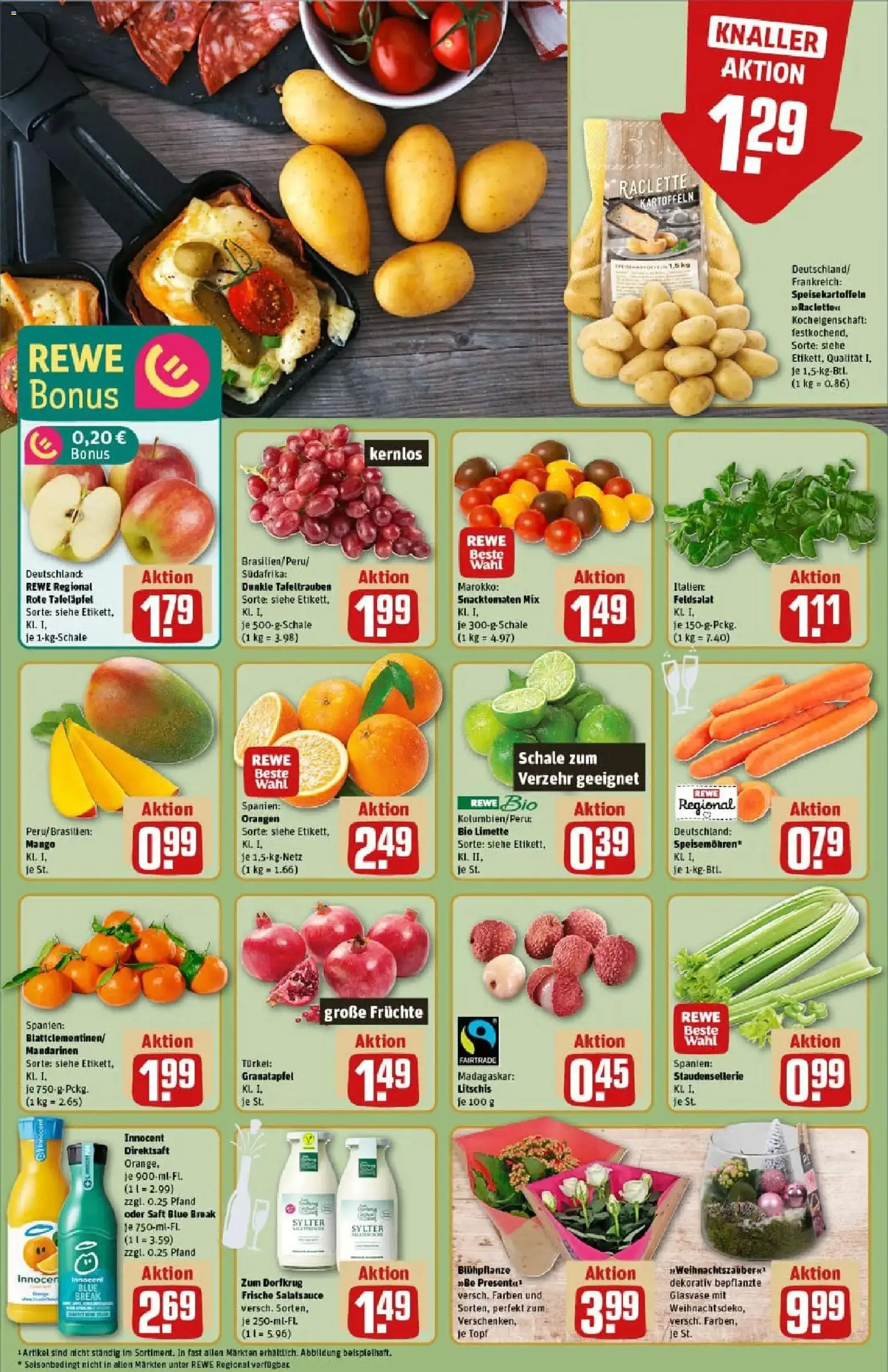 Rewe prospekt Cochem / Cond	 – gültig ab 22.12.2025 | Seite: 10 | Produkte: Granatapfel, Dressing, Mango, Raclette