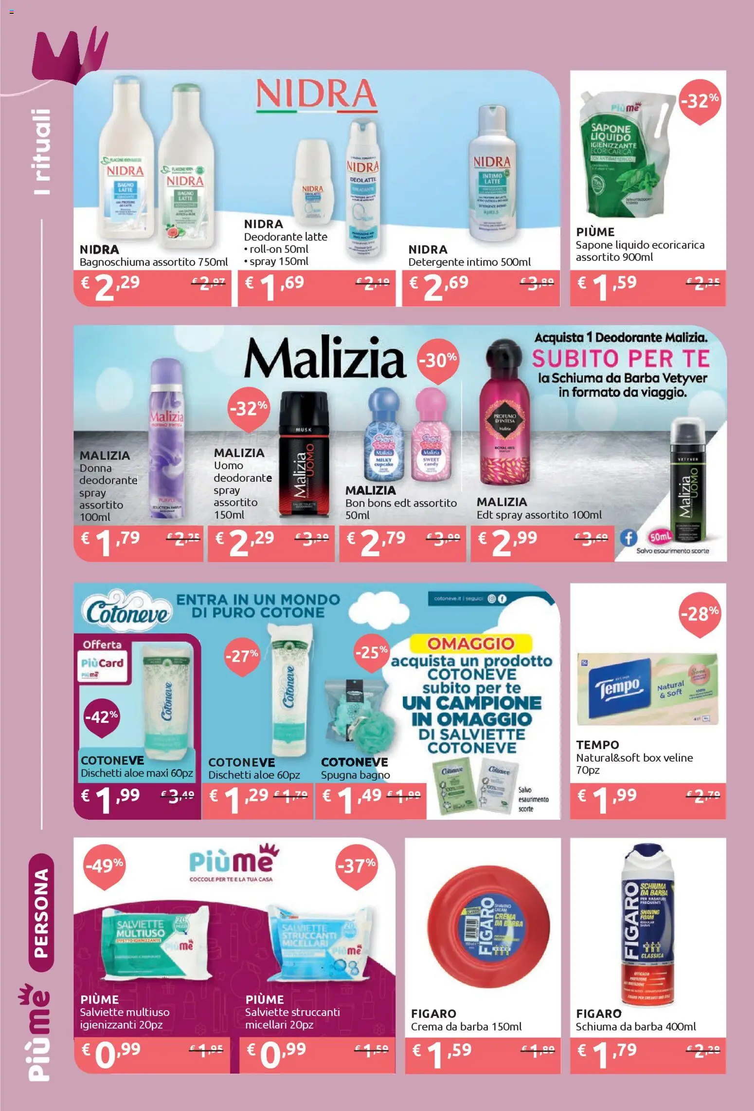 Volantino IperSoap del 26.01.2026 | Pagina: 16 | Prodotti: Salviette struccanti, Bagnoschiuma, Latte, Bagno